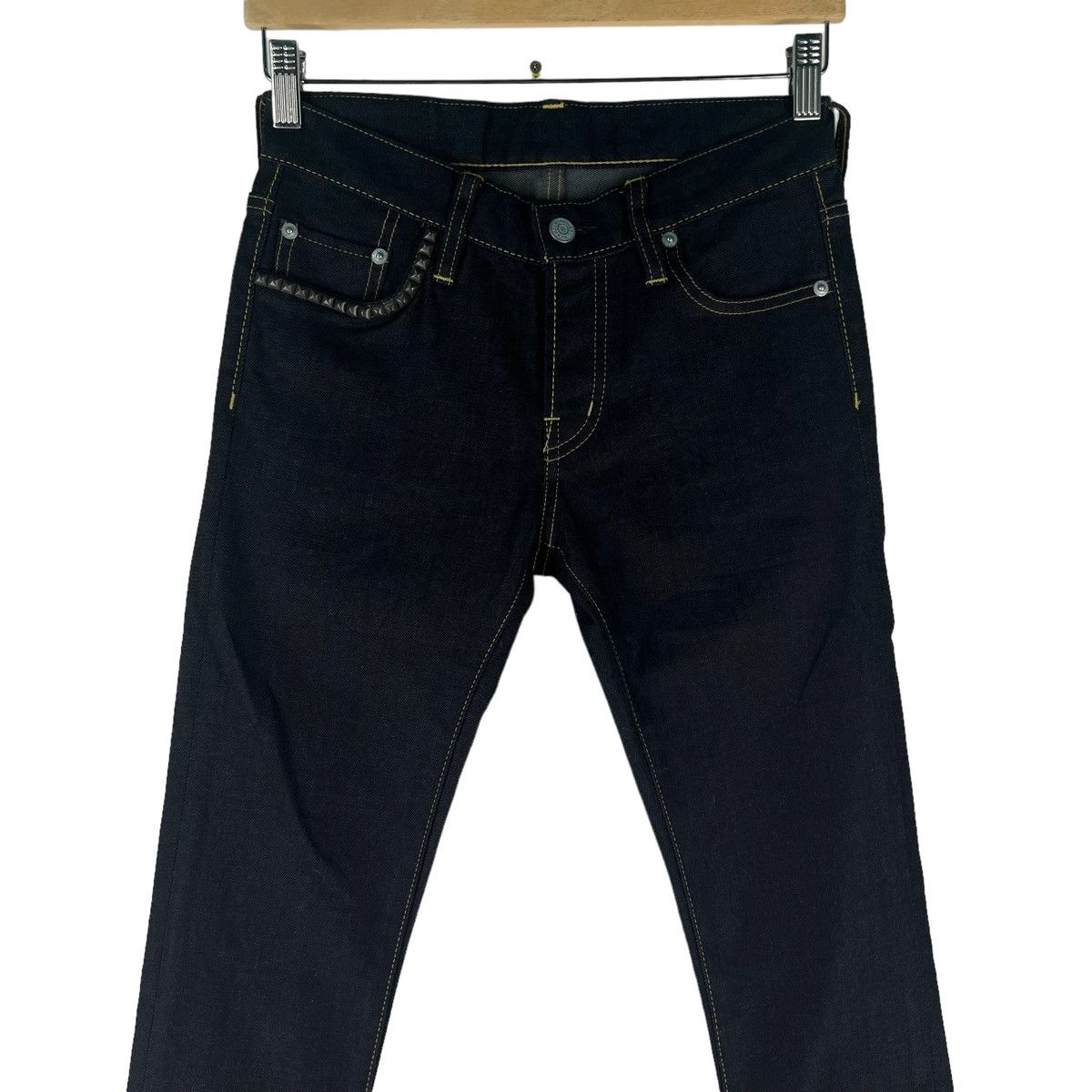 Hysteric Glamour 🔥Skinny Cut Denim Hysteric Glamour Spike Pocket Punk Design Size US 28 / EU 44 - 2 Thumbnail