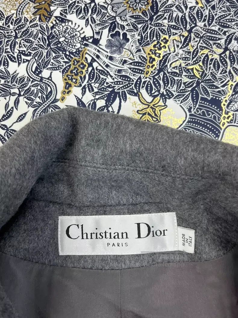 Dior Dior Grey double-breasted cashmere jacket Size XS / US 0-2 / IT 36-38 - 2 Thumbnail