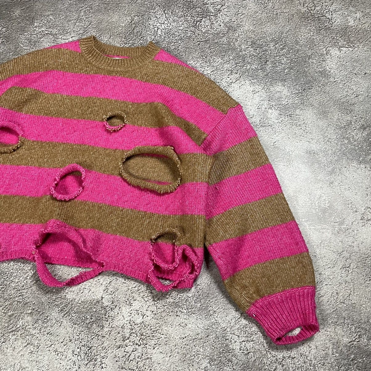 Vintage Vintage Y2K Distressed Mohair Sweater Grunge Pink Baggy M Size US M / EU 48-50 / 2 - 3 Thumbnail