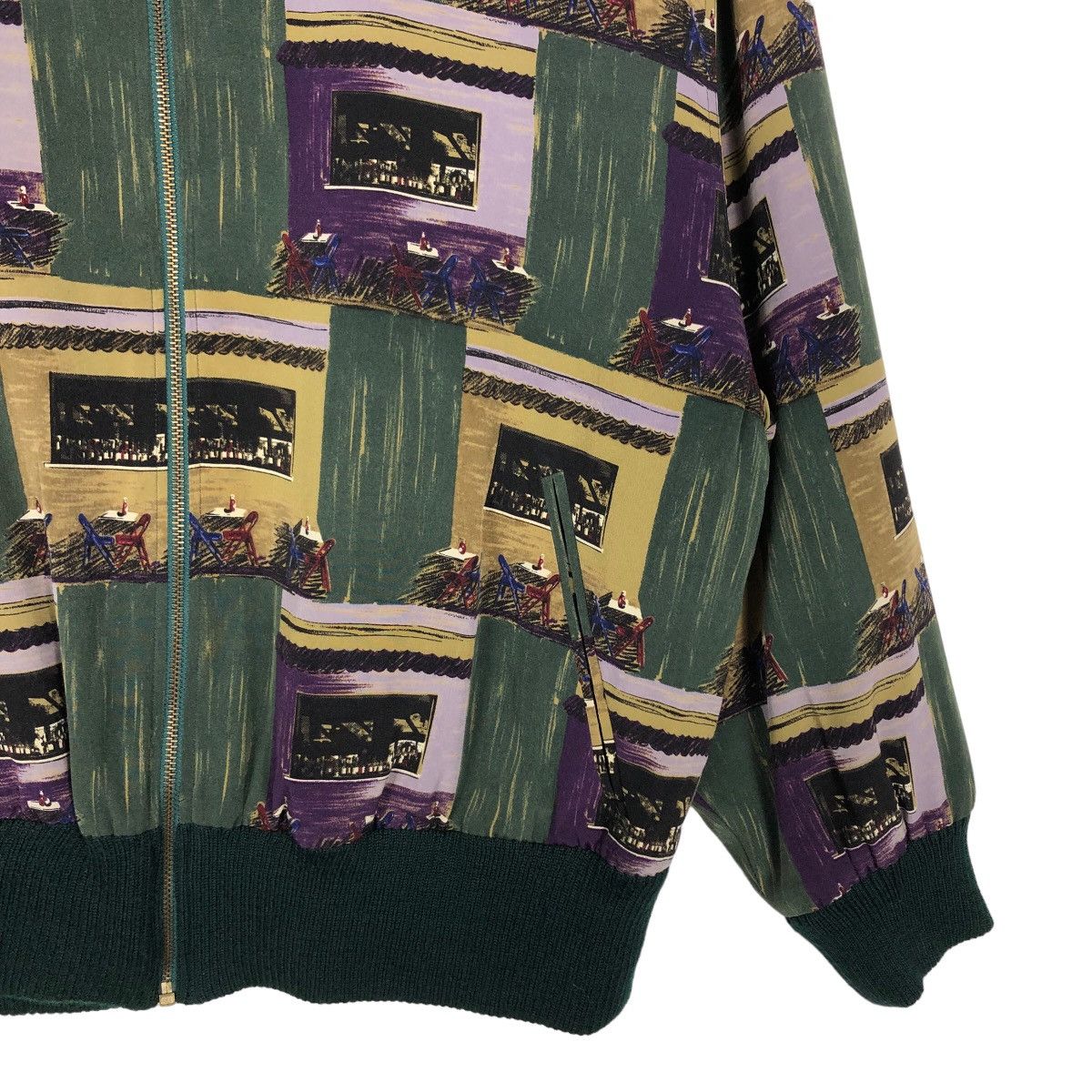 Japanese Brand 🔥90’s Vintage Bomber Jacket Colour Block Design Madam Chic Size M / US 6-8 / IT 42-44 - 4 Thumbnail