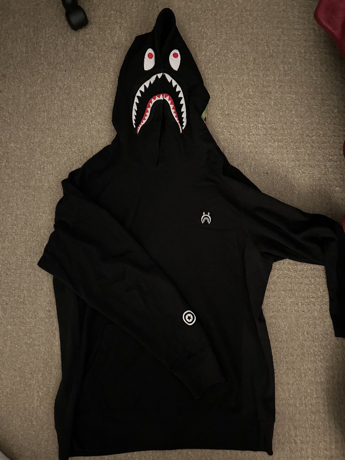 Bape Shark Pullover Hoodie Size US XXL / EU 58 / 5 - 2 Thumbnail