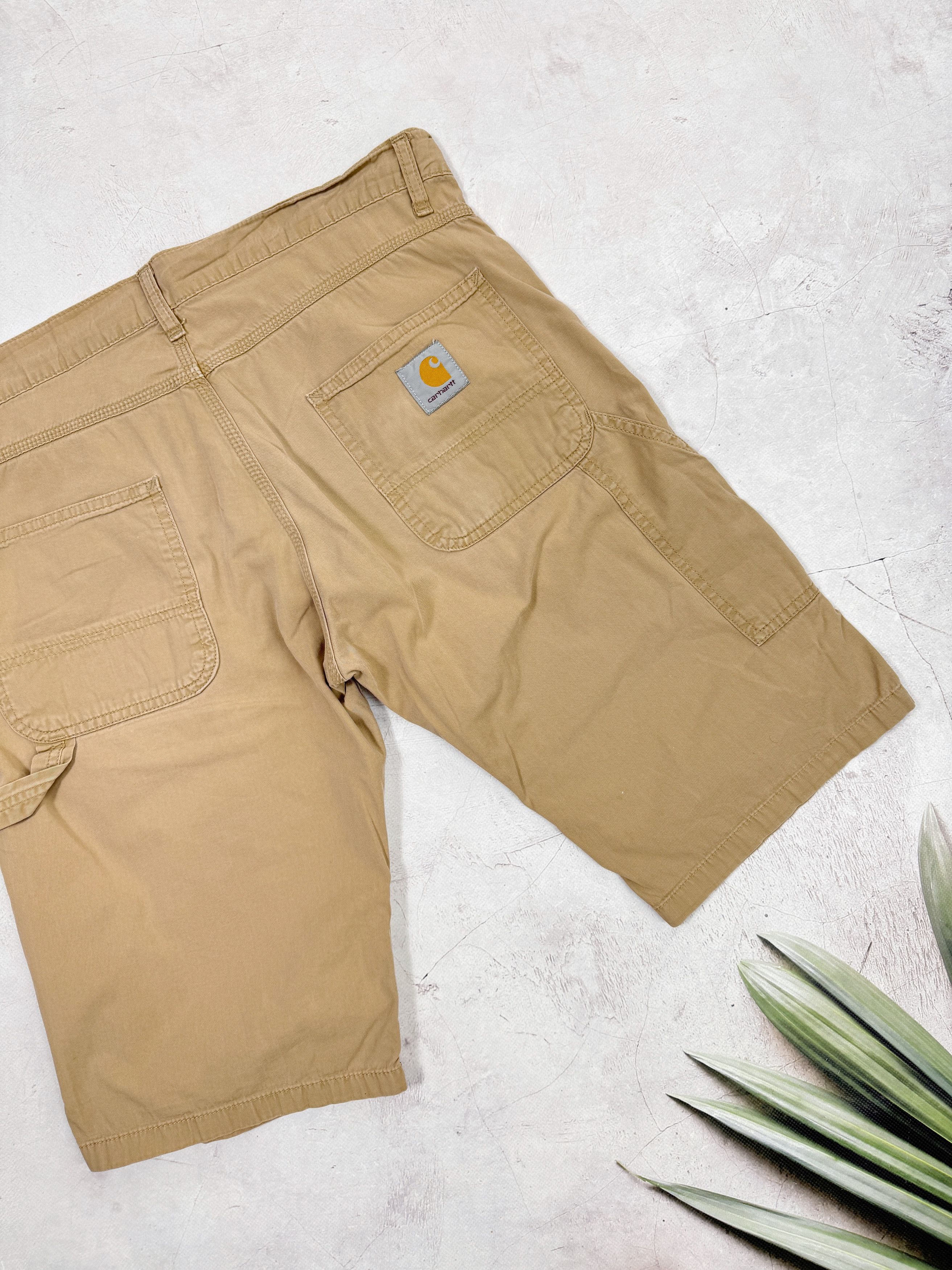Carhartt × Vintage Carhartt Fort Bermuda Shorts Beige Sand Y2K Size US 32 / EU 48 - 12 Thumbnail