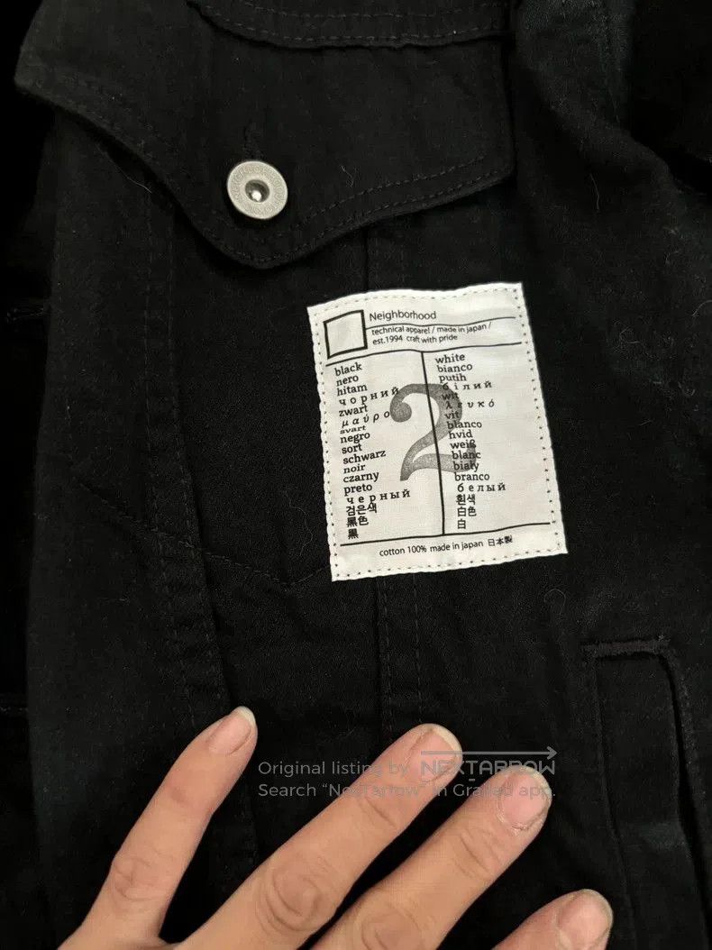 Neighborhood Neighborhood Black Denim Jacket M. Size US M / EU 48-50 / 2 - 4 Thumbnail