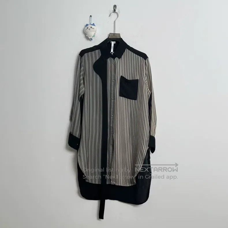 Loewe LOEWE Long-Sleeved Silk Patchwork Shirt Size XS / US 0-2 / IT 36-38 - 1 Thumbnail