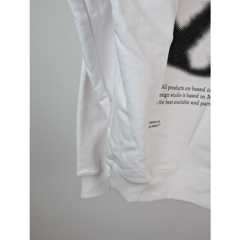 Off-White o1rshd1 Arrow Skate Hoodie in White / Black Size US M / EU 48-50 / 2 - 14 Thumbnail