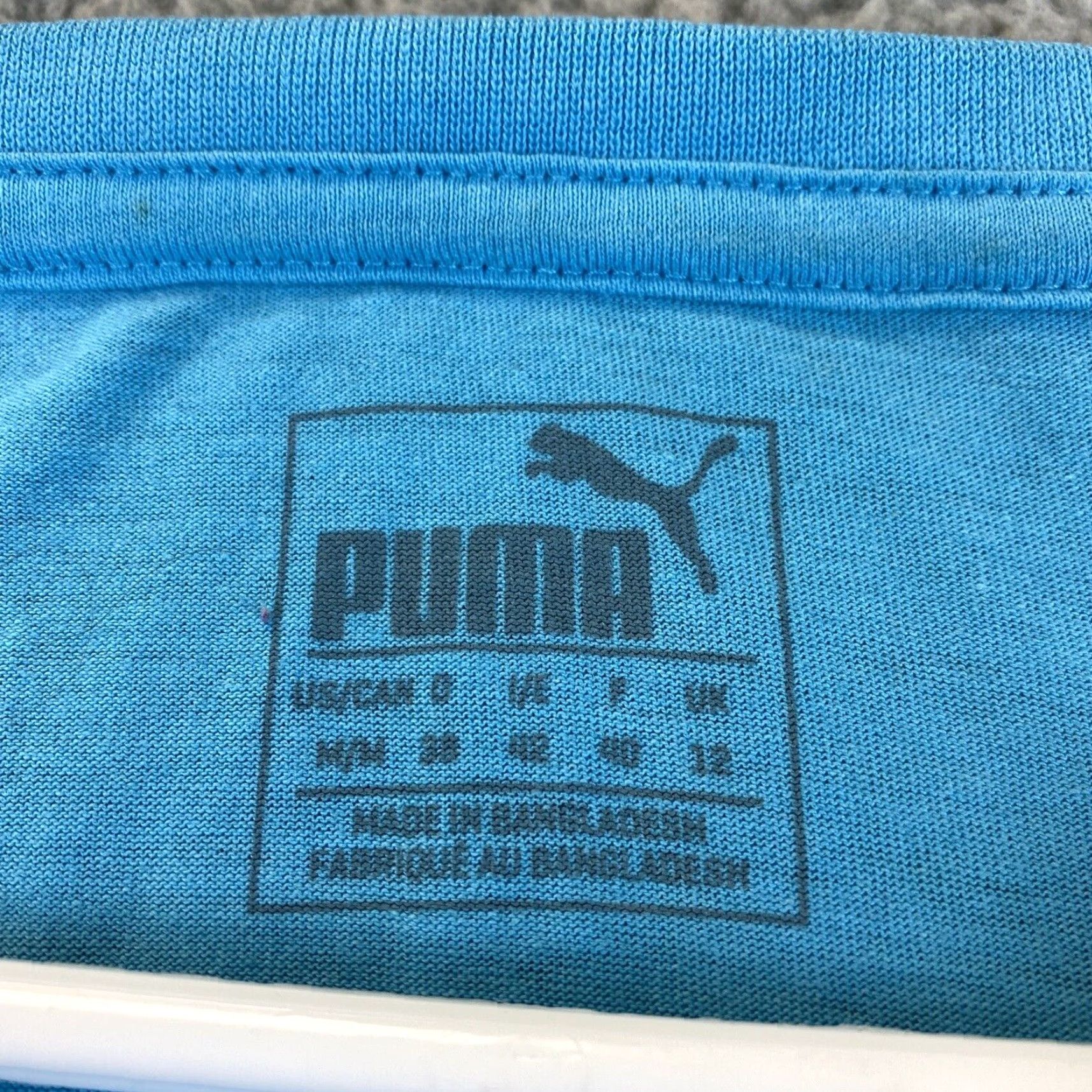 Puma PUMA Women's T-Shirt Athletic Cap Sleeve Size Medium M Blue Sports Casual Size M / US 6-8 / IT 42-44 - 4 Thumbnail