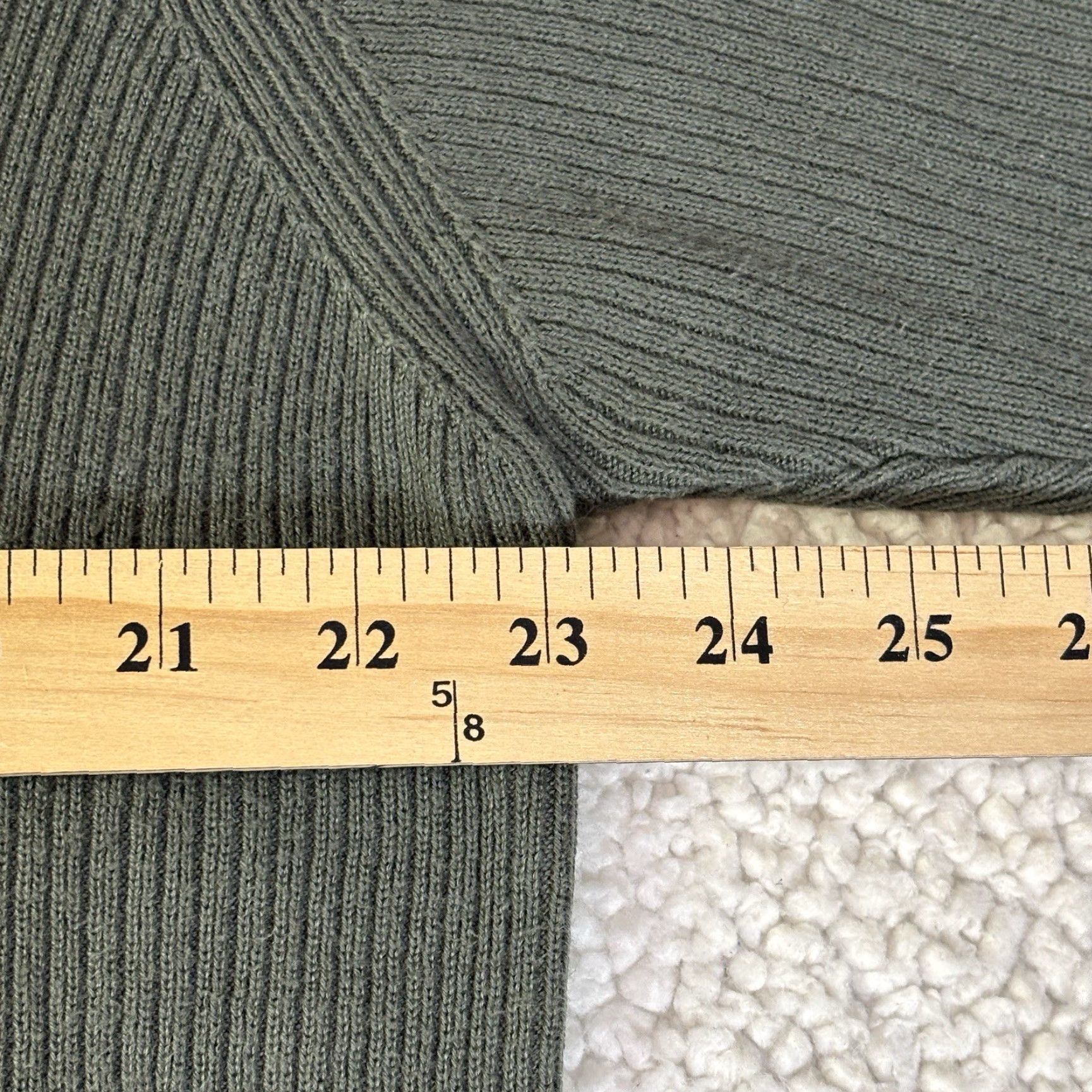 Gap VINTAGE Gap Sweater Mens Large Green V-Neck Ribbed Hong Kong Cotton 90s Pullover Womens? No gender given. Size US M / EU 48-50 / 2 - 6 Thumbnail