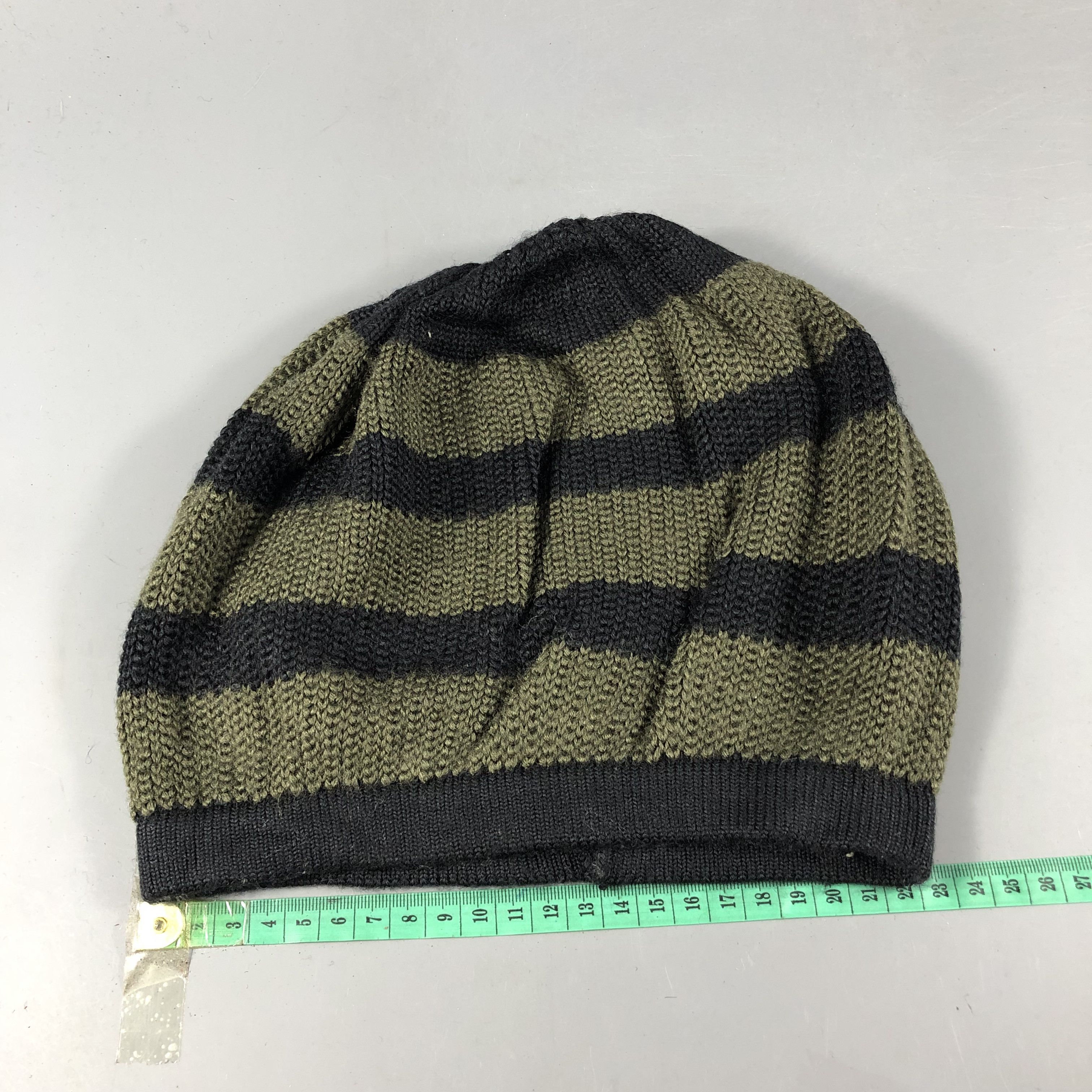 Vintage Egoist Stripe Beanie Snowcap Snow Hat B1001 Size ONE SIZE - 3 Thumbnail