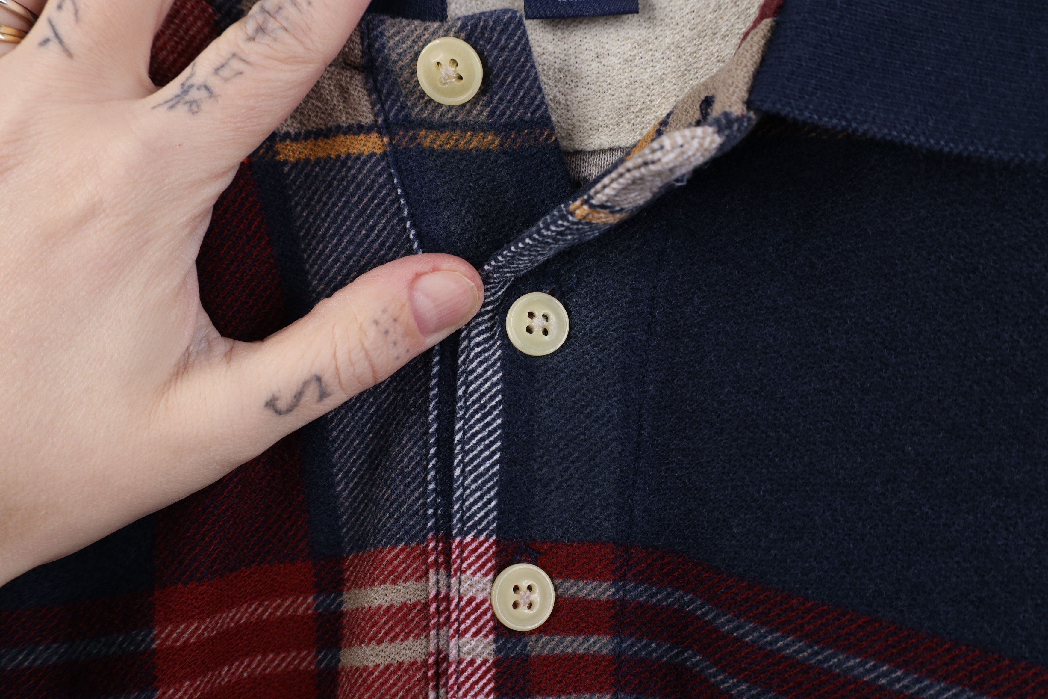Polo Ralph Lauren Vintage 90s Chaps Ralph Lauren long Sleeve Rugby Polo Plaid Size US L / EU 52-54 / 3 - 4 Thumbnail