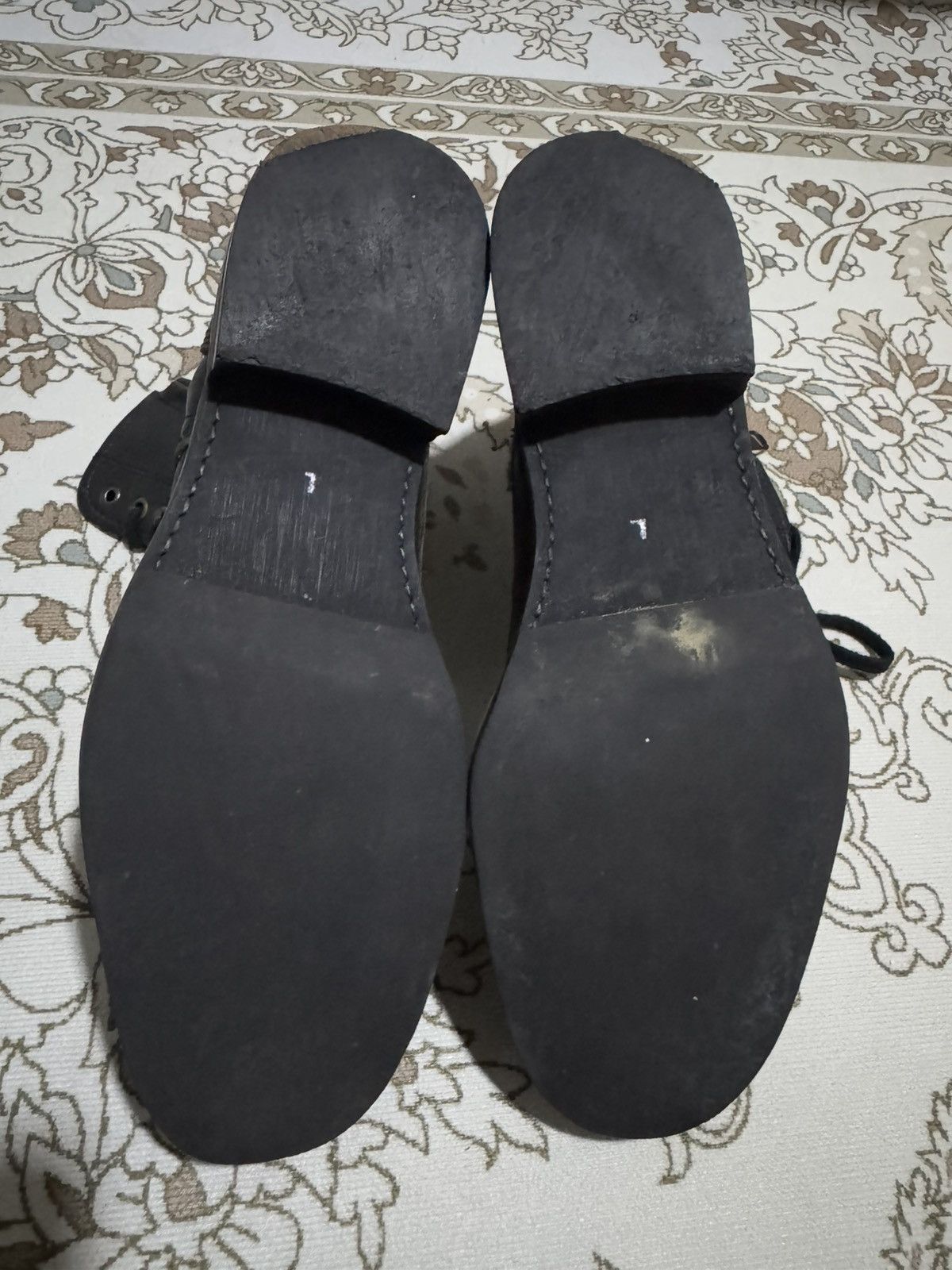 Issey Miyake × Zucca OG Issey Miyake Zucca Leather Zipper Combat Boots Size US 11.5 / EU 44-45 - 7 Thumbnail