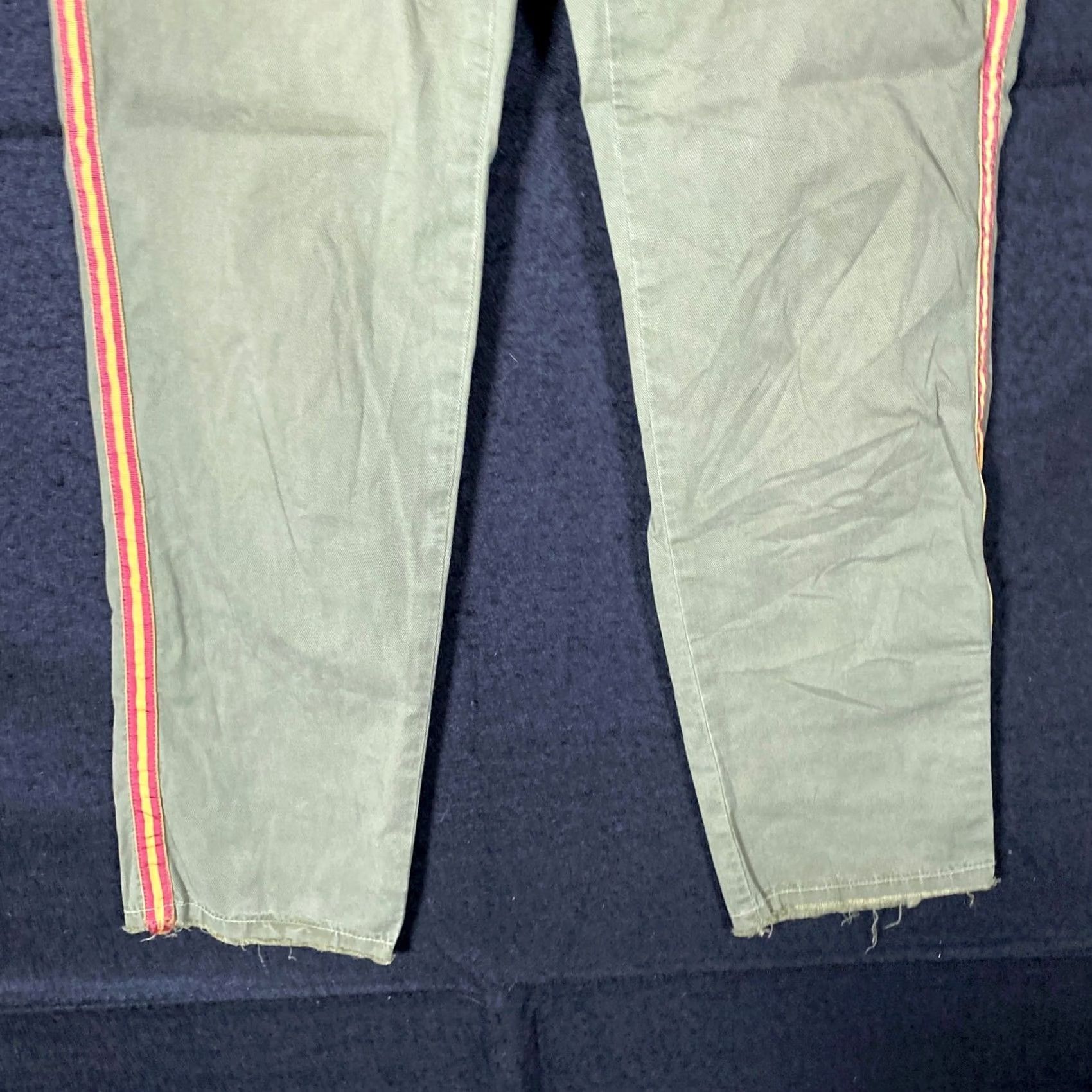 Nili Lotan Nili Lotan Womens Pants Green East Hampton Mid Rise Side Stripe Stretch 2 Size 26" / US 2 / IT 38 - 3 Thumbnail