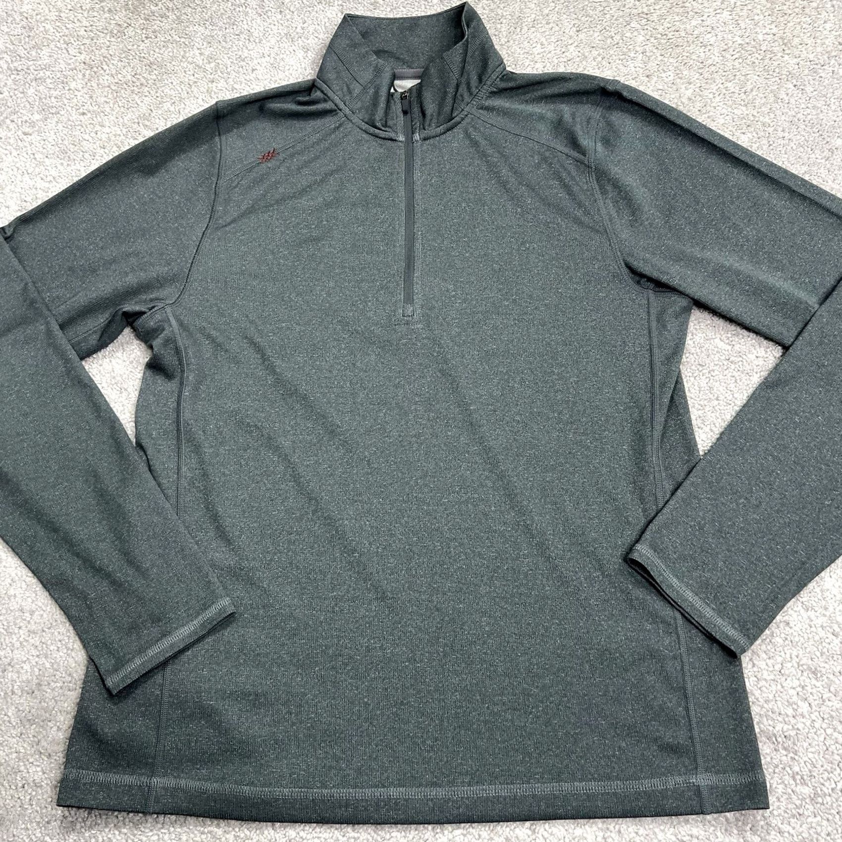Rhone Rhone 1/4 Zip Pullover Mens M Gray Long Sleeve Golf Stretch Knit Performance Mock Neck Pullover Shirt Size US M / EU 48-50 / 2 - 2 Thumbnail