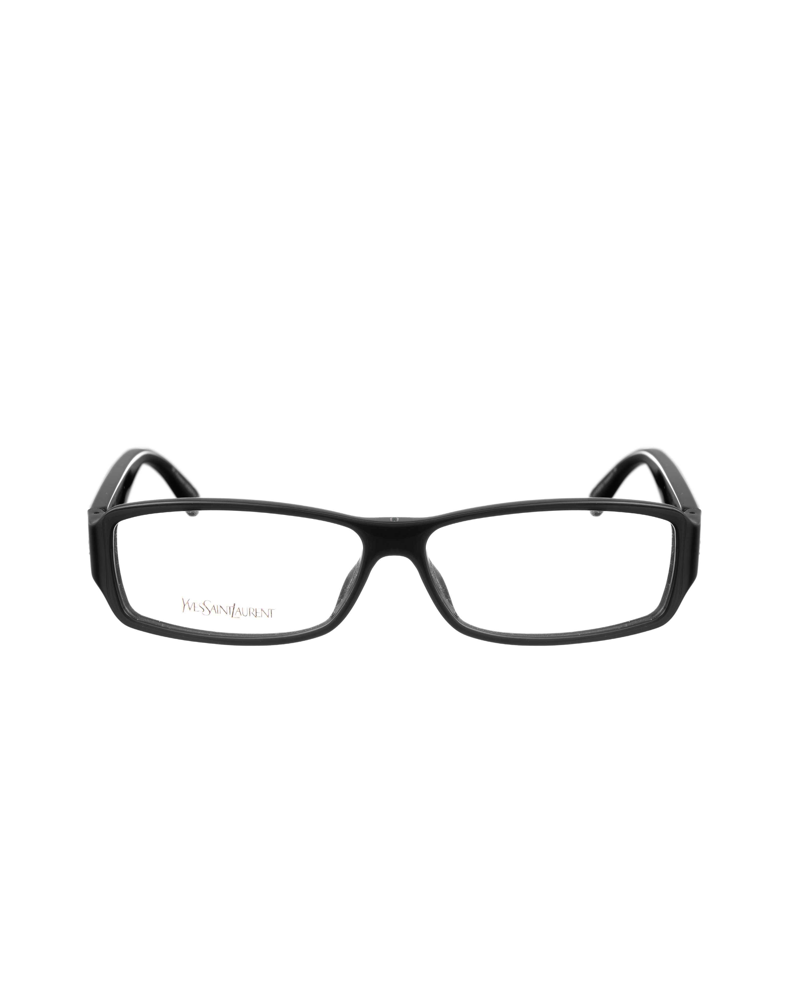 Yves Saint Laurent Yves Saint Laurent 00s Black Glasses with Silver Pieces Size ONE SIZE - 2 Thumbnail