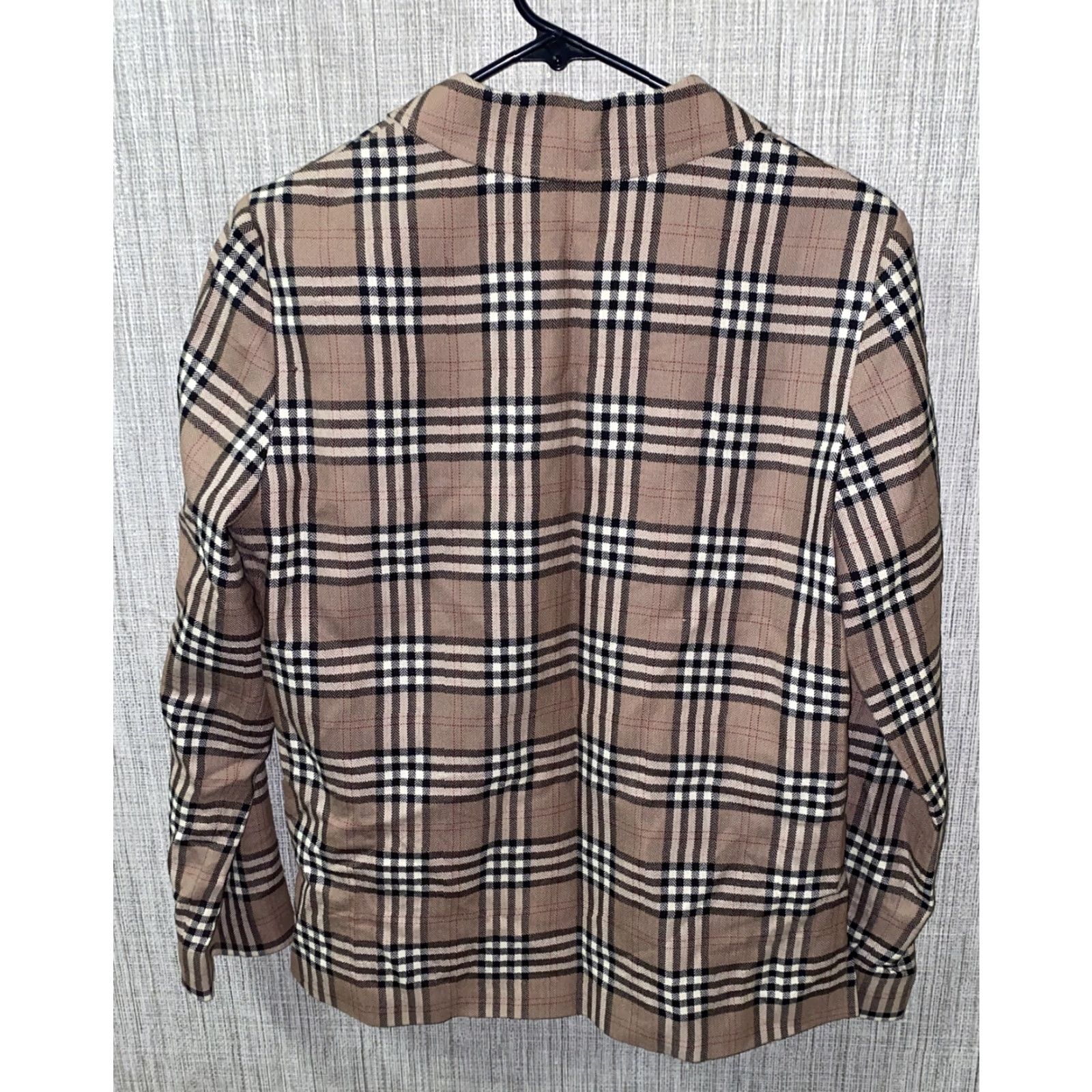 Pendleton Pendleton Sport Coat Jacket Beige Wool USA Made Size 8 Women Regular Plaid Button Front Fall Winter Size M / US 6-8 / IT 42-44 - 5 Thumbnail