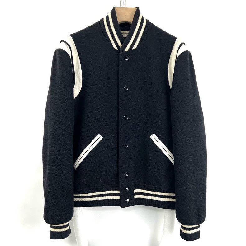 Saint Laurent Paris Saint Laurent Black and white split leather Teddy jacket 25 Size US L / EU 52-54 / 3 - 1 Thumbnail