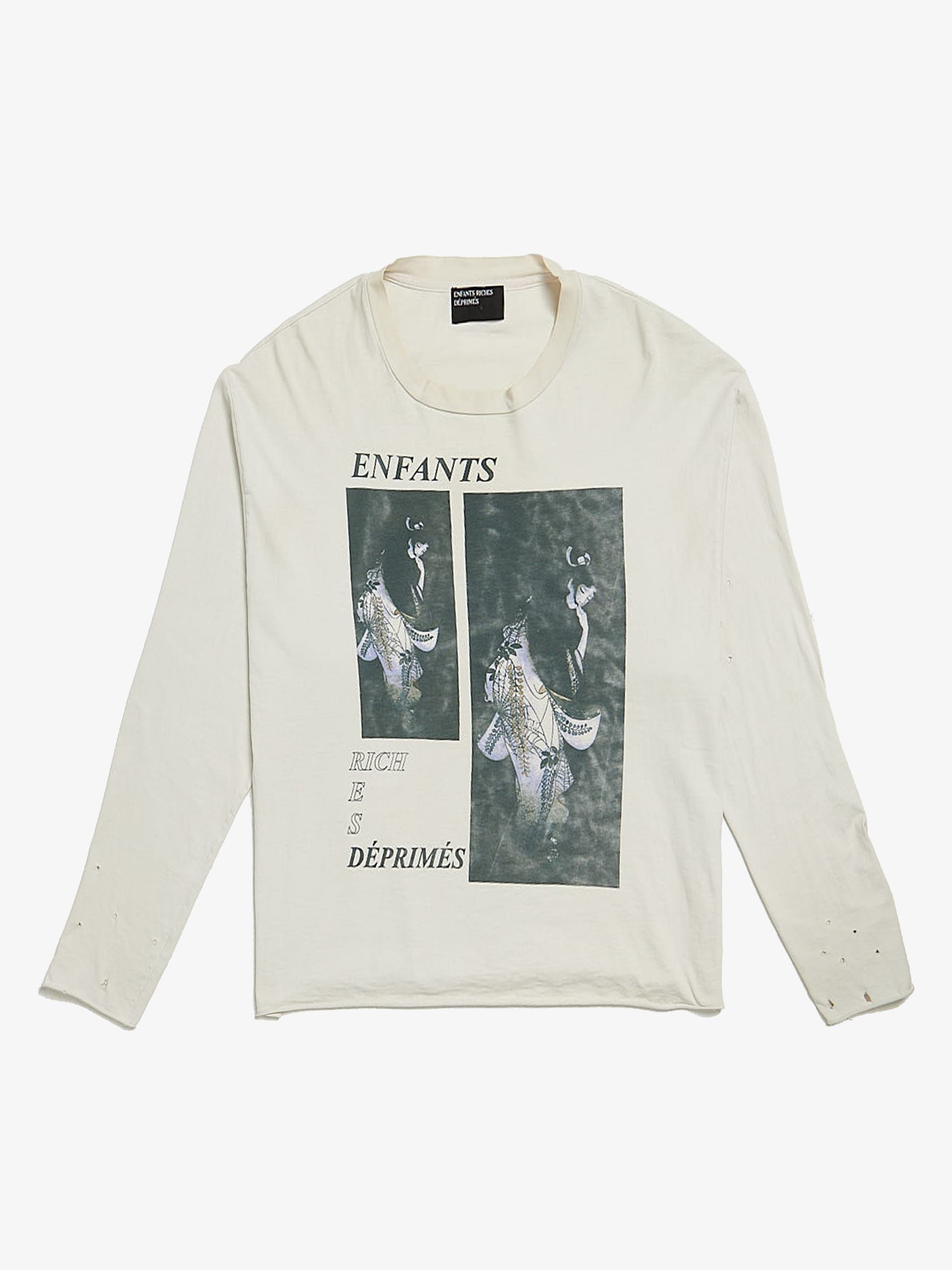 Enfants Riches Deprimes White Distressed Geisha Printed