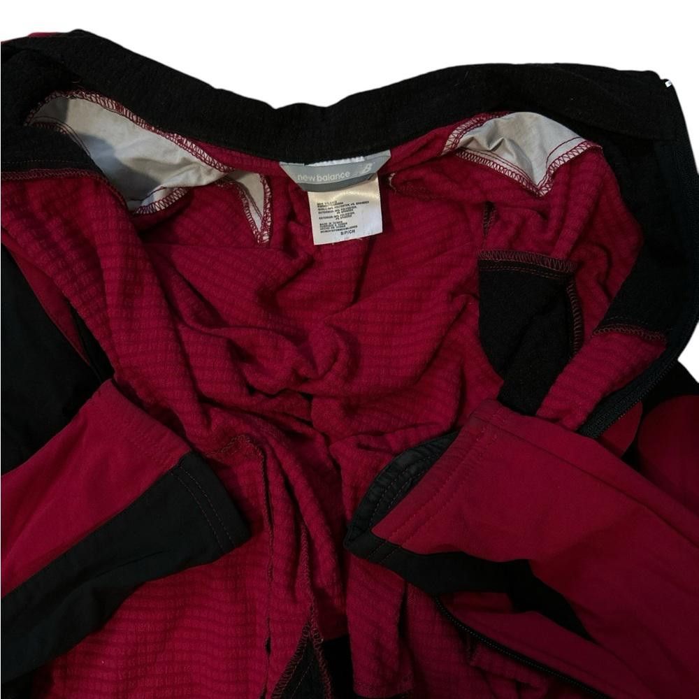 New Balance New Balance Women's Red & Black Fleece Jacket, Size M Size M / US 6-8 / IT 42-44 - 5 Thumbnail