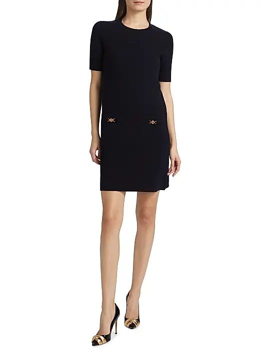 Versace o1y0226 Mini Dress in Black Size S / US 4 / IT 40 - 5 Thumbnail