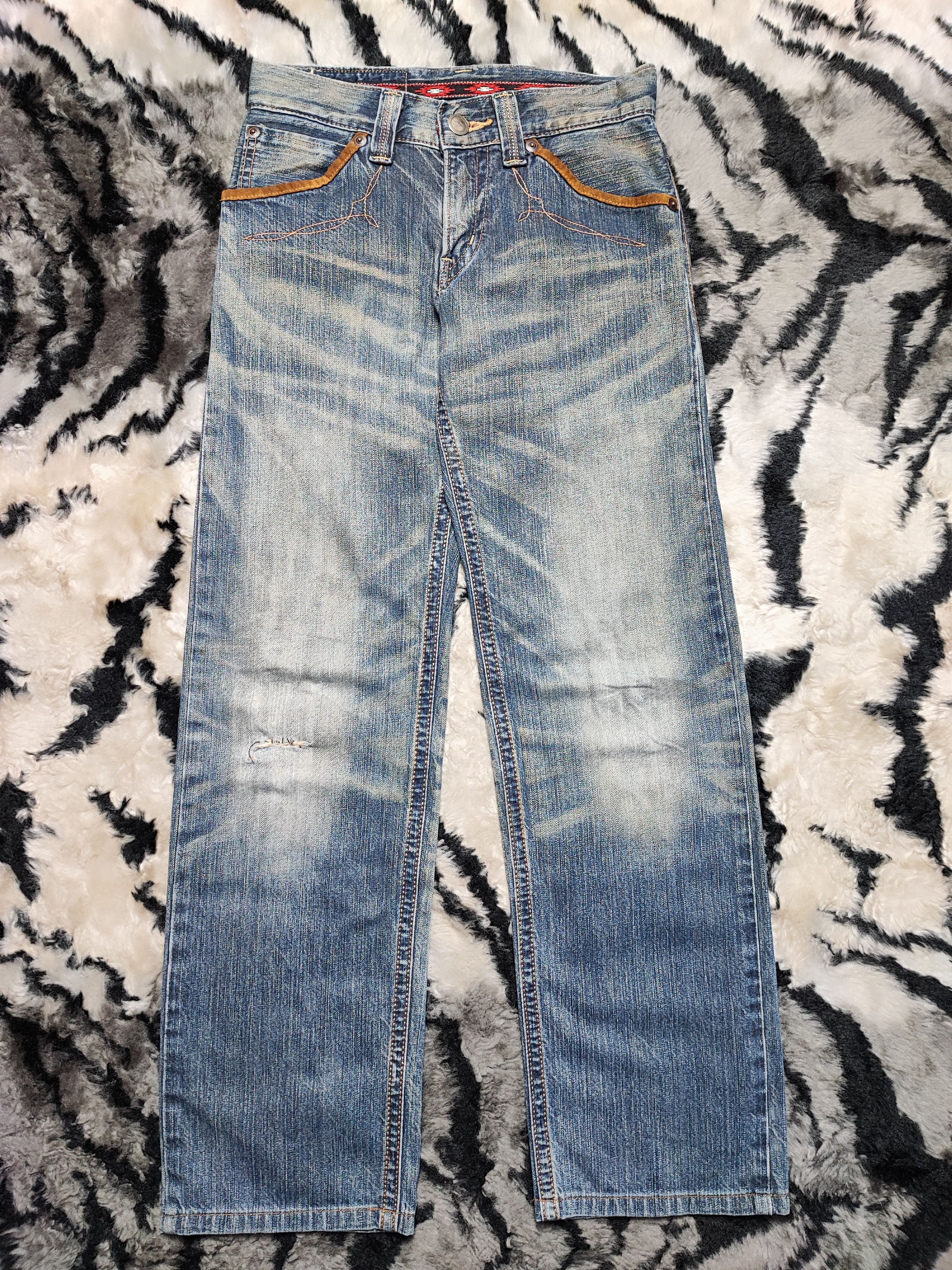Edwin Edwin XV Vintage Rusty Distress Faded Size US 28 / EU 44 - 2 Thumbnail