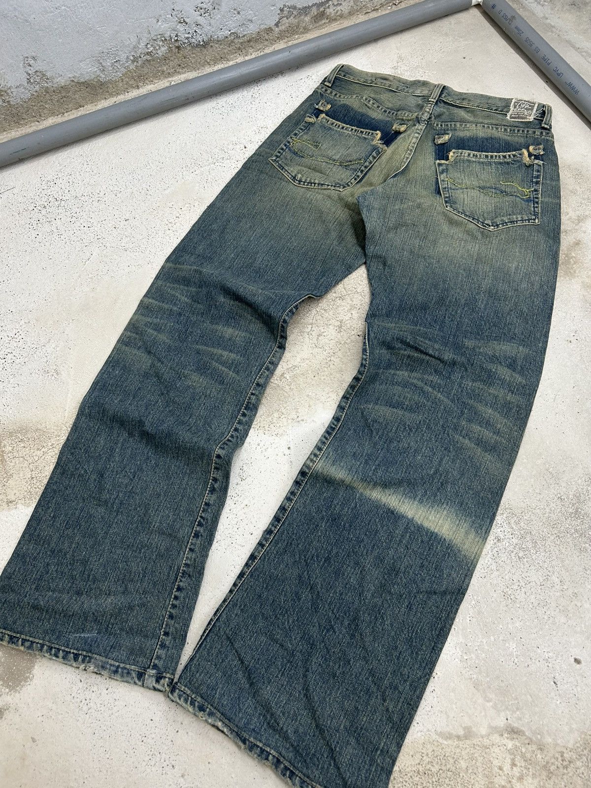 Hysteric Glamour Chip Pepper Jean Baggy Mud Washed Whisker Distressed Size US 30 / EU 46 - 10 Thumbnail