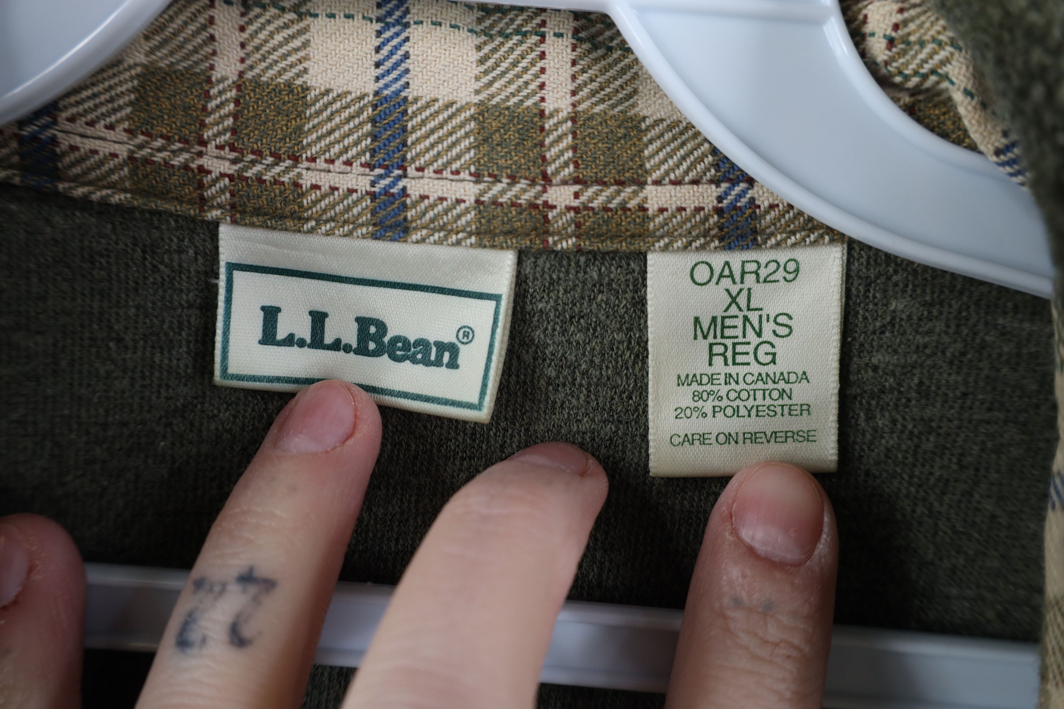 L.L. Bean Vintage 90s LL Bean 1/4 Half Zip Collared Sweater Green Size US XL / EU 56 / 4 - 9 Thumbnail