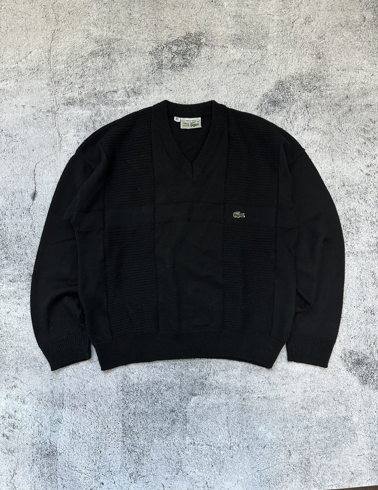 Lacoste Vintage Chemise Lacoste Black Sweater Logo Size US M / EU 48-50 / 2 - 1 Thumbnail