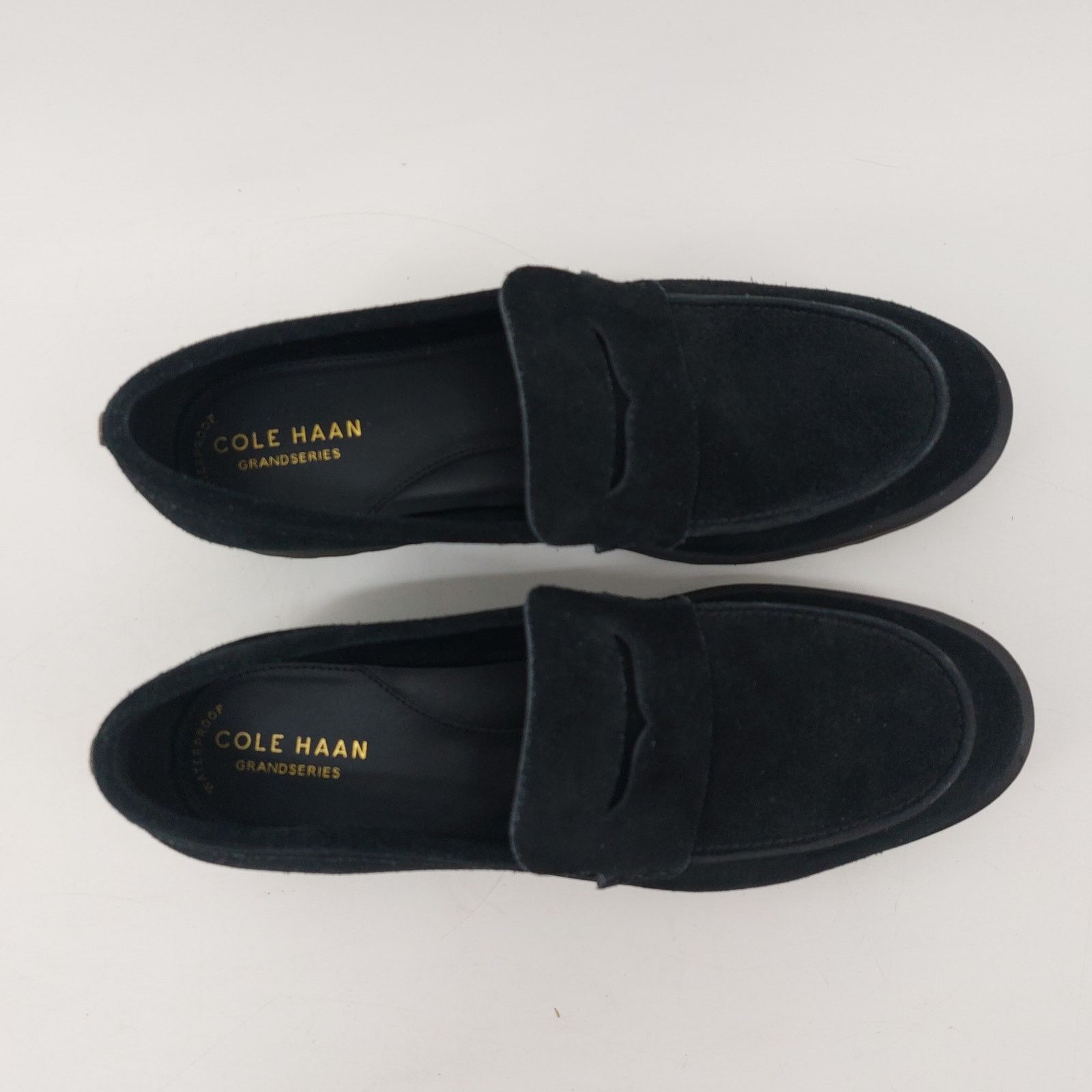 Cole Haan Cole Haan Women Size 7.5 Newburg Black Platform Penny Loafer Size US 7.5 / IT 37.5 - 8 Thumbnail