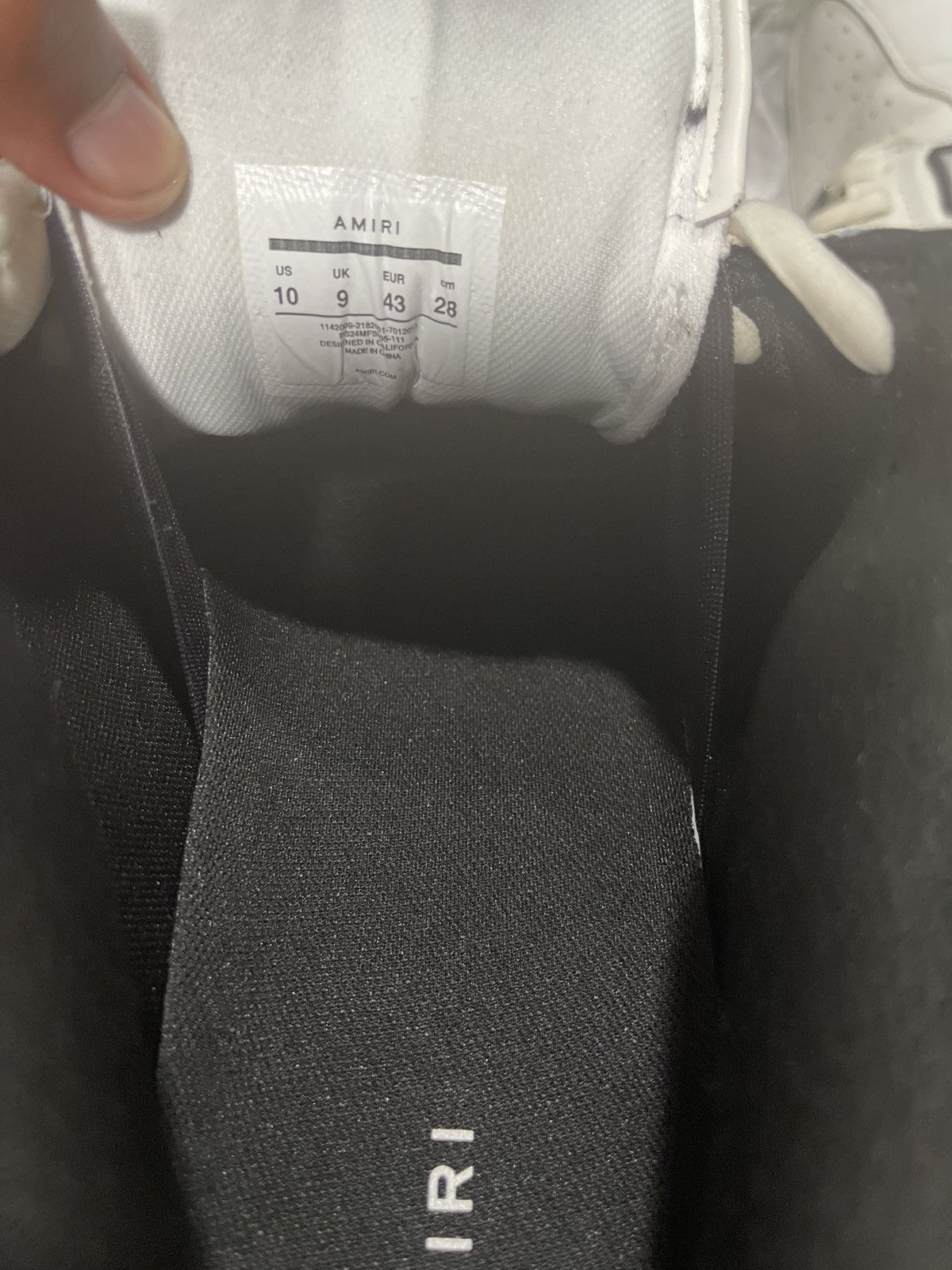 Amiri White and black Amiri skeleton chunky Size US 10 / EU 43 - 10 Thumbnail