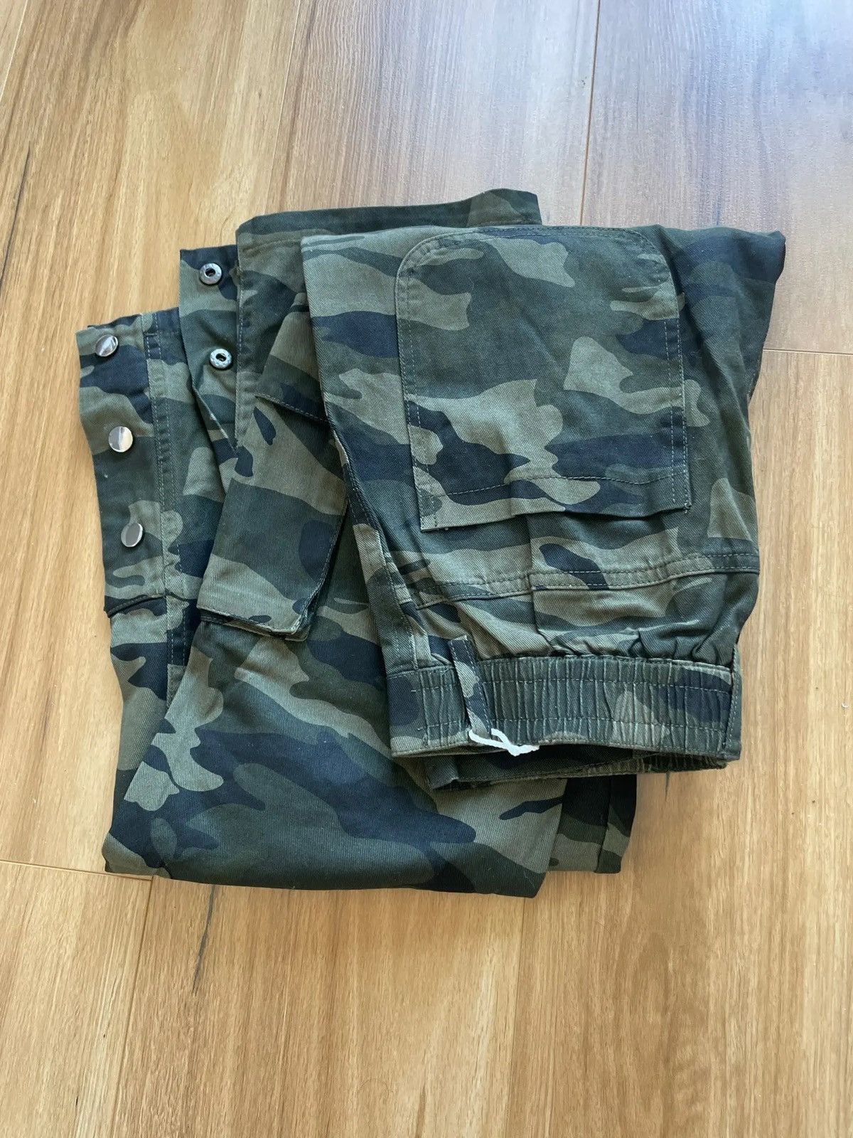 Designer × Japanese Brand Cargo camouflage trousers casual baggy pockets wide leg Size US 32 / EU 48 - 9 Thumbnail