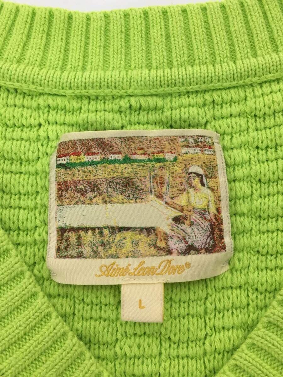 Aime Leon Dore o1tko10825 Chrochet Knit Vest in Neon Green Size US M / EU 48-50 / 2 - 3 Thumbnail