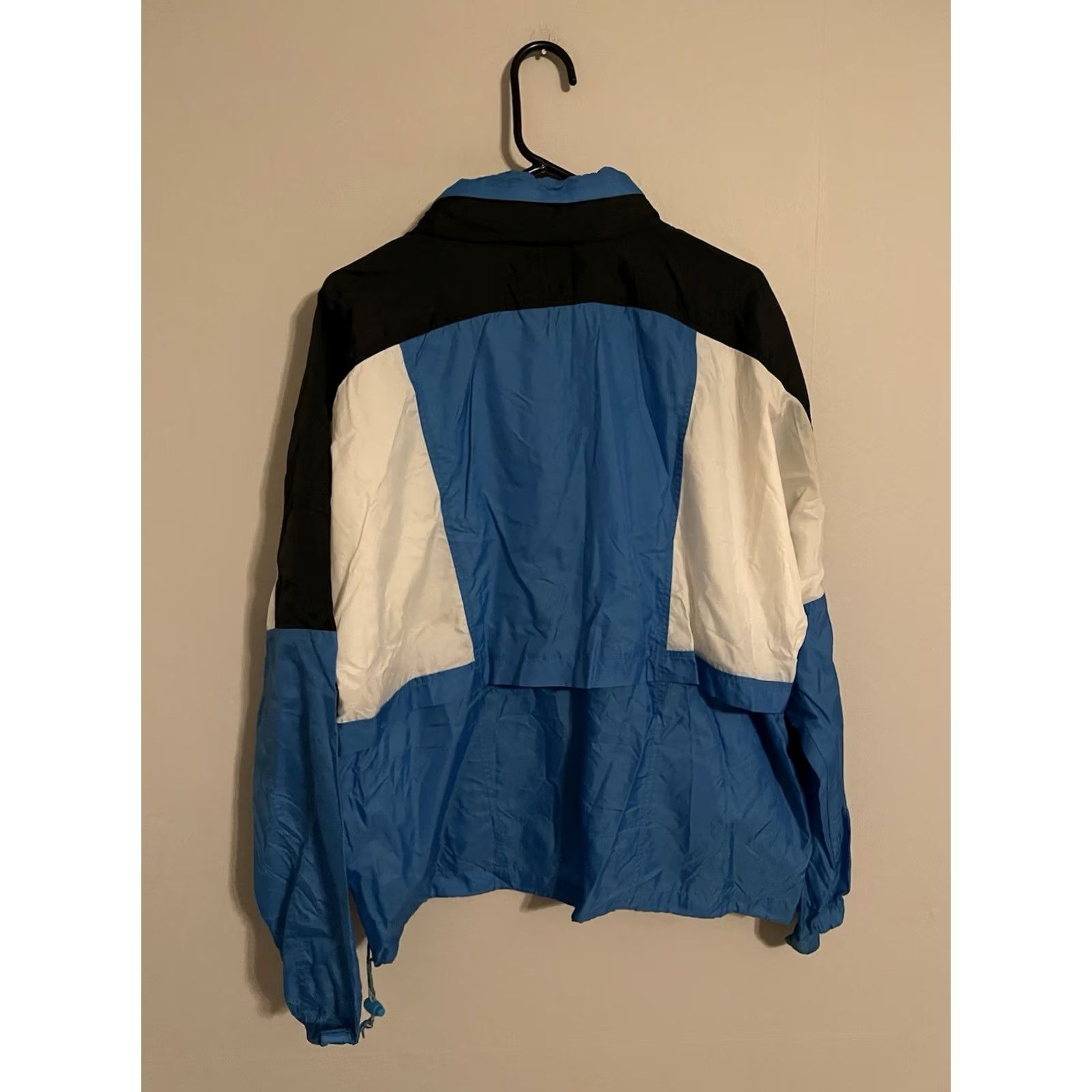 Nike VINTAGE Nike Windbreaker Full Zip Nylon Blue White Track Jacket Mens L Size US L / EU 52-54 / 3 - 4 Thumbnail