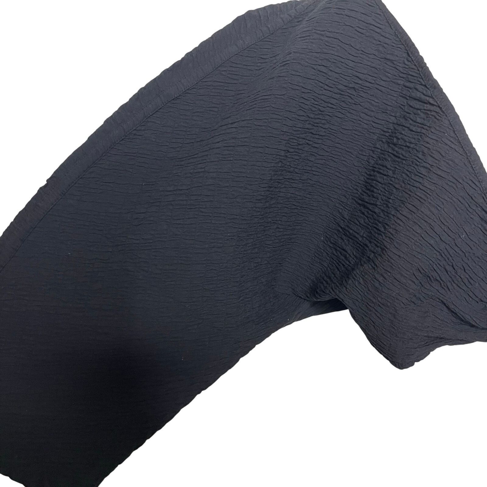 Mara Hoffman Mara Hoffman Justine Twist-Front Cropped Blouse Black sz L Size L / US 10 / IT 46 - 11 Thumbnail