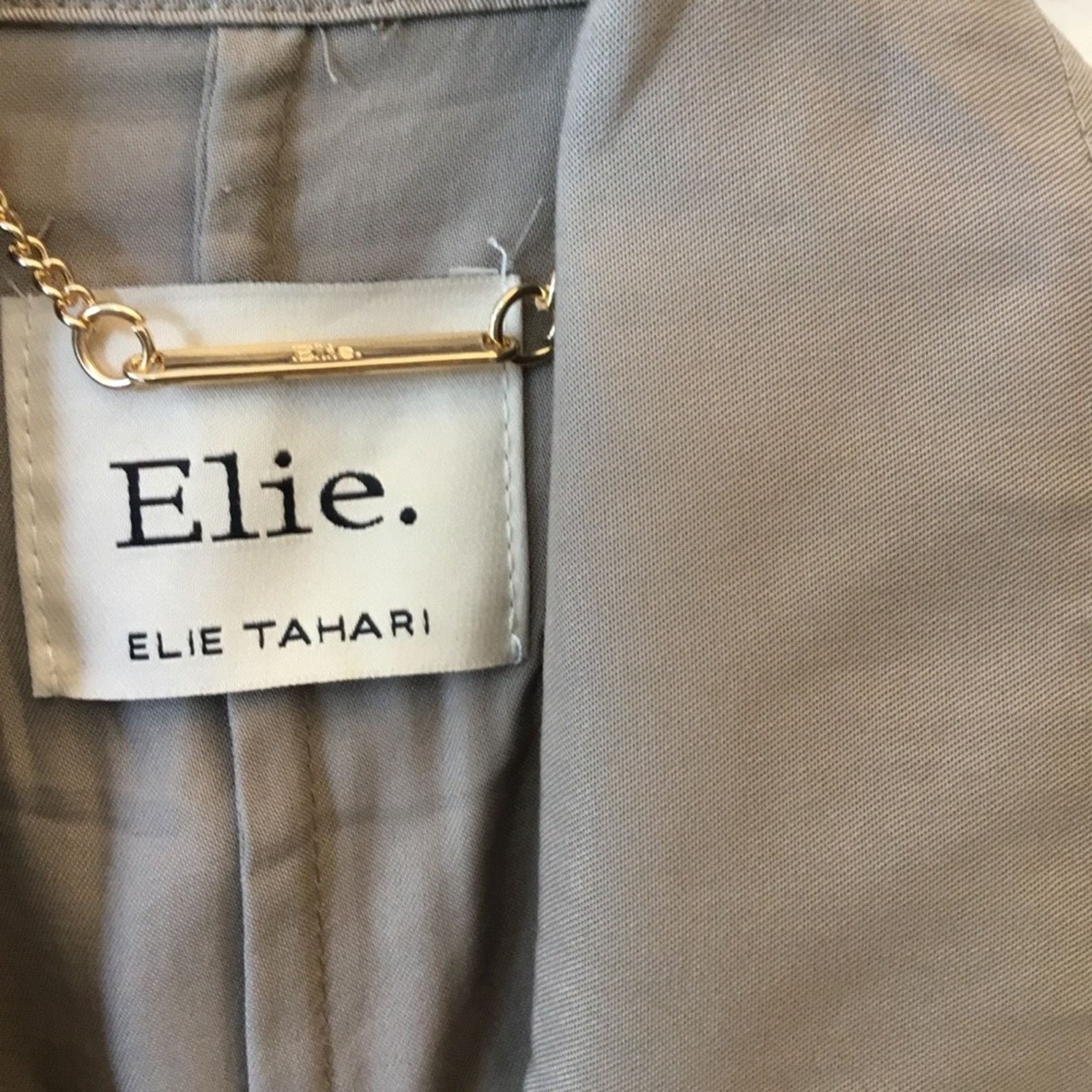Elie Tahari Elie Tahari Beige Lightweight Trench Coat Size XS / US 0-2 / IT 36-38 - 10 Thumbnail