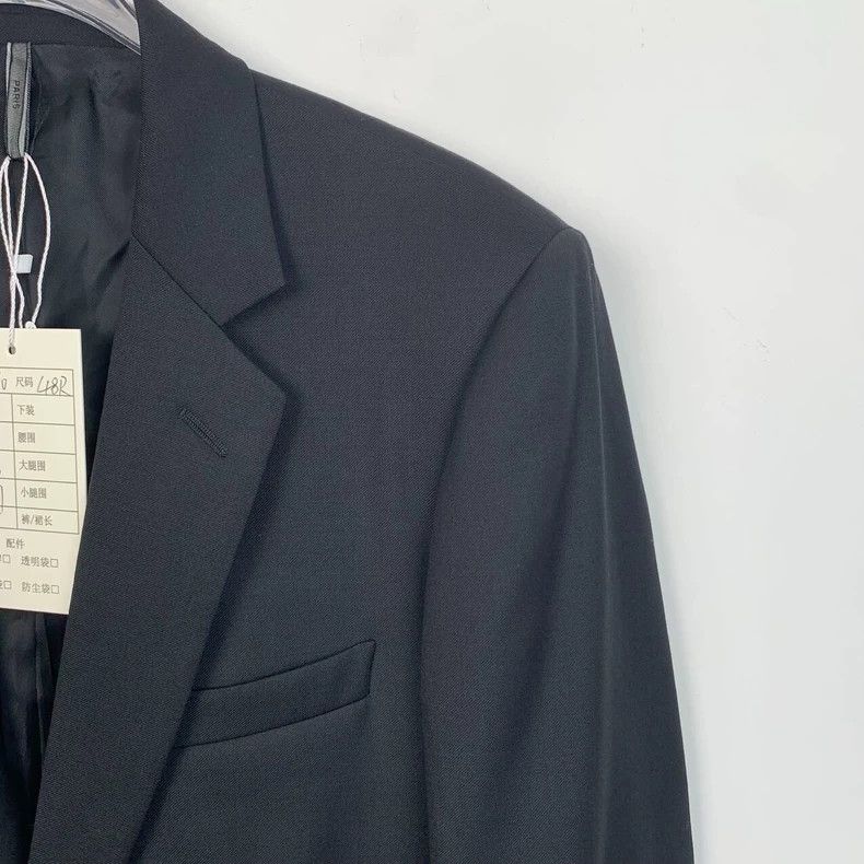 Dior Dior Black wool lapel single-breasted suit jacket 2501-Next Size 48R - 3 Thumbnail