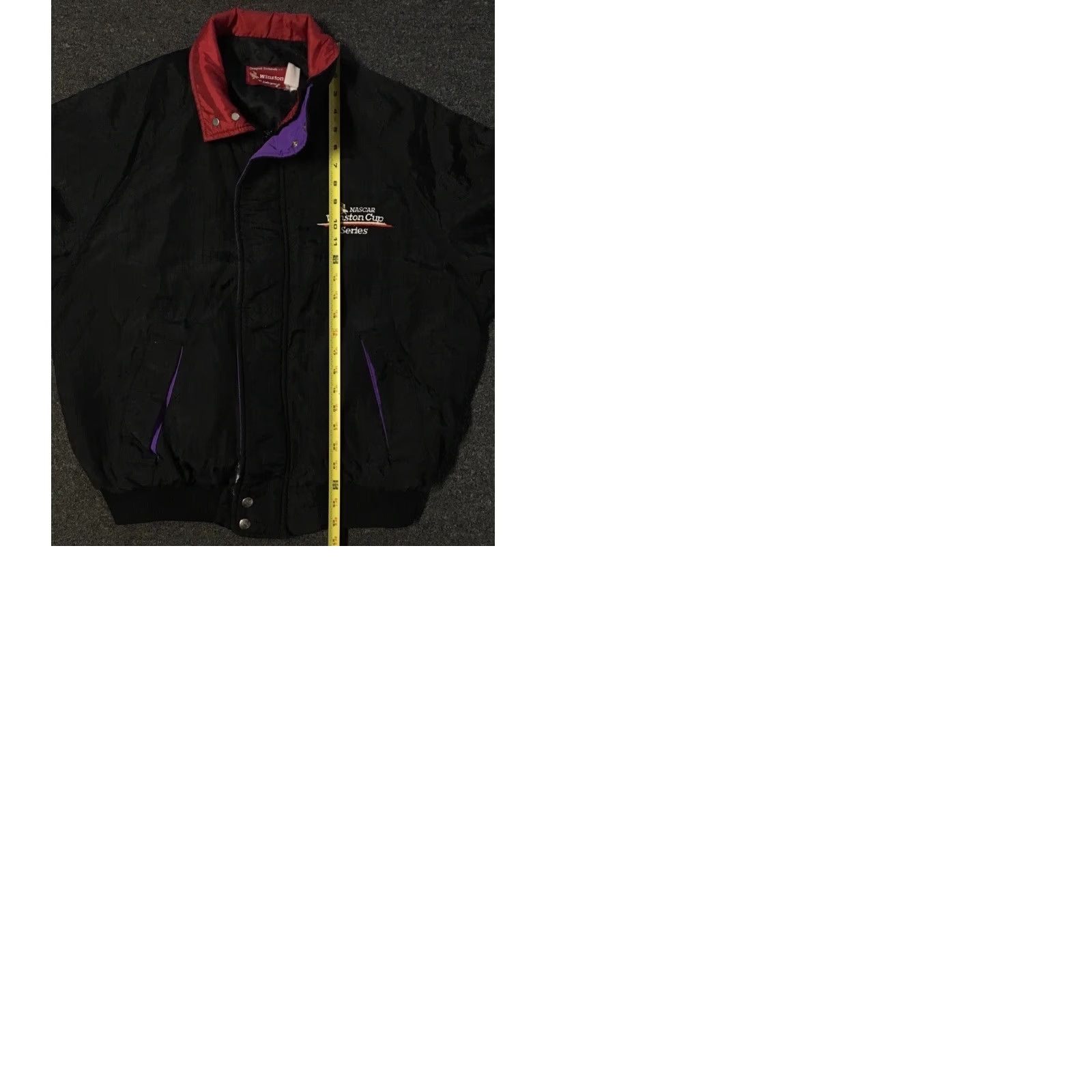 NASCAR VINTAGE Dale Earnhardt NASCAR Winston Cup Racing Bomber Jacket M USA Black Mens Size M Grunge 80s 90s Racing Team Indy 500 Daytona American NASCAR Size US M / EU 48-50 / 2 - 9 Thumbnail