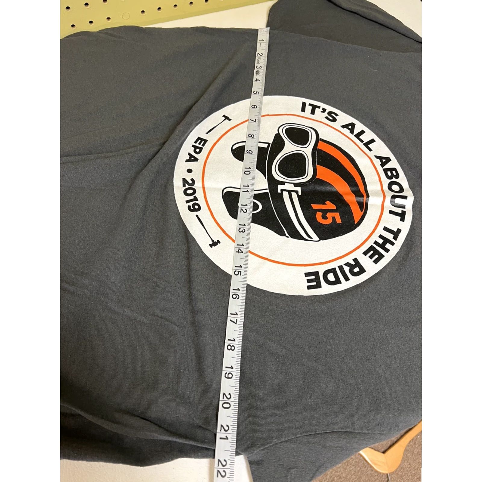 Jerzees **JERZEES Mens Gray It’s All About The Ride XL T-Shirt Motorcycle** User: **JERZEES Mens Gray It’s All About The Ride XL T-Shirt Motorcycle** Size US XL / EU 56 / 4 - 5 Thumbnail