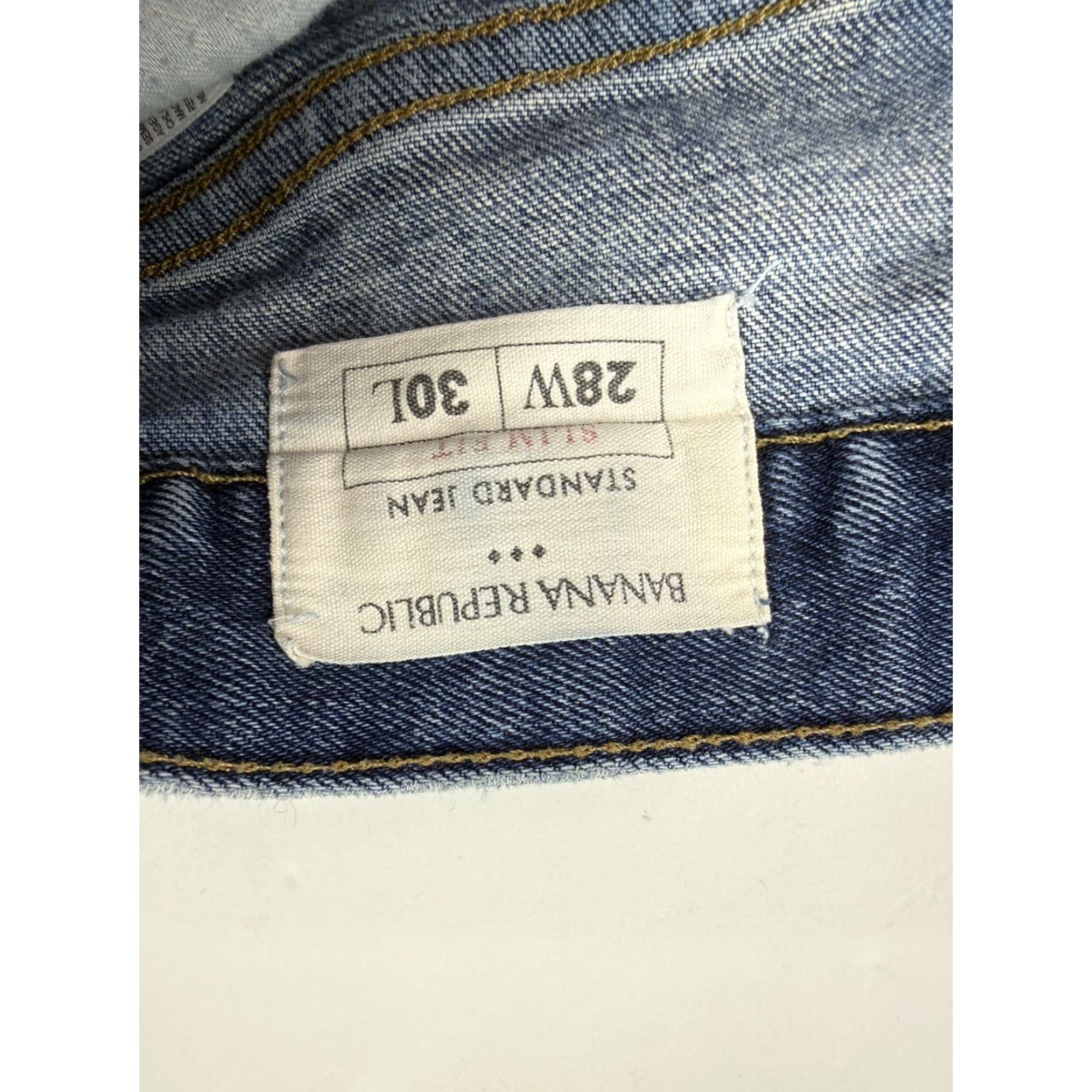 Banana Republic Banana Republic Jeans Mens 28x29 Blue Slim Straight Washwell Stretch Medium Wash Denim Size US 28 / EU 44 - 4 Thumbnail
