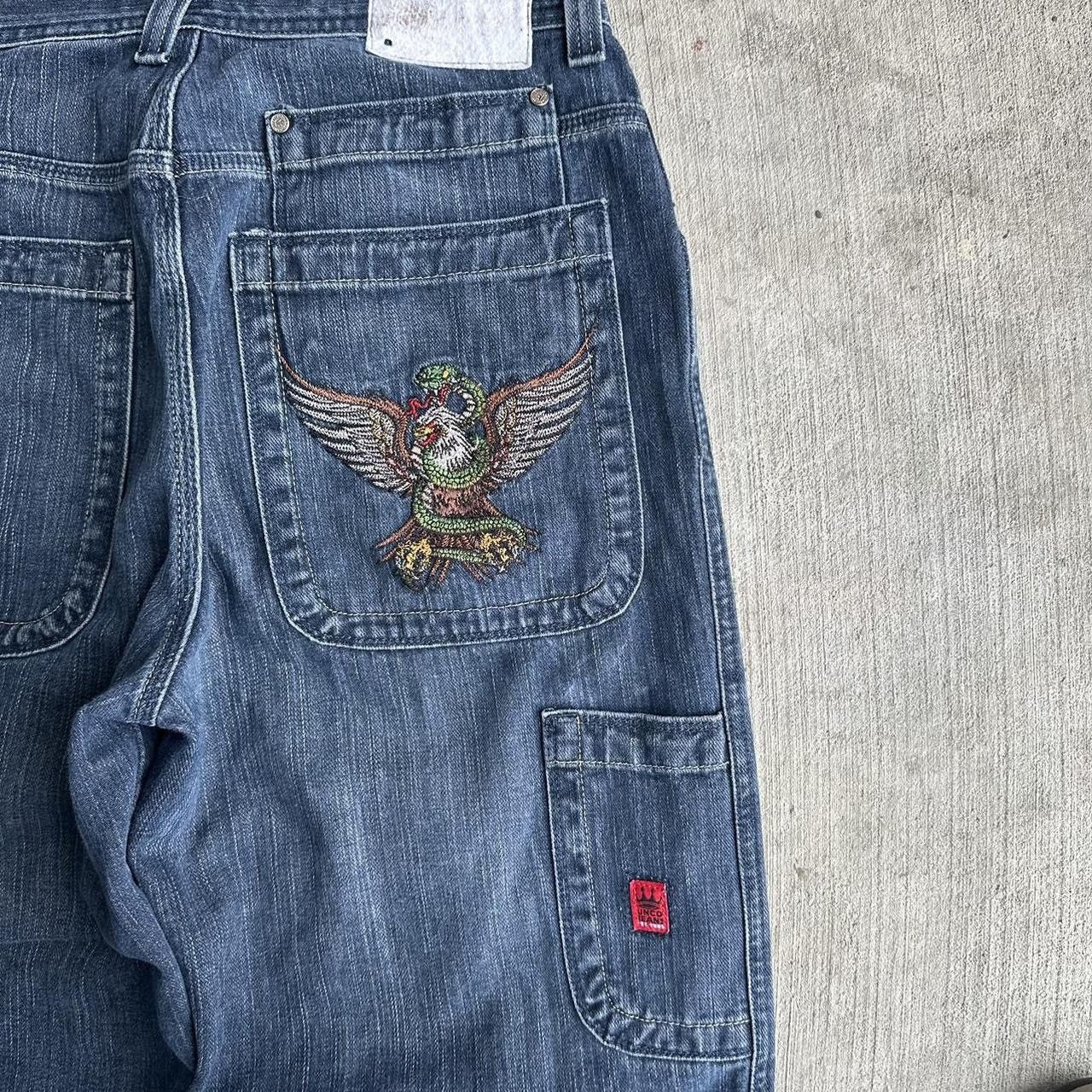 JNCO × Vintage Vintage Y2K JNCO Baggy Skater Denim Jeans Size US 34 / EU 50 - 2 Thumbnail