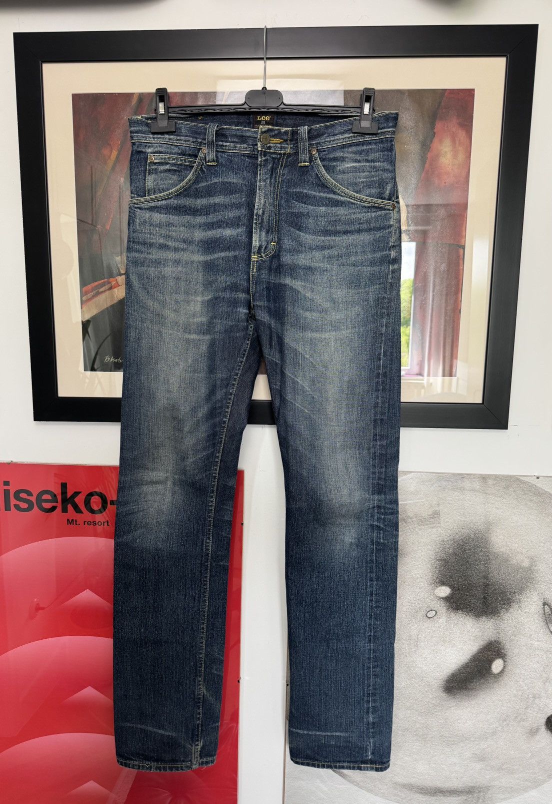 Vintage Lee 101 Selvedge Denim Pant Raw Jeans Casual Rare