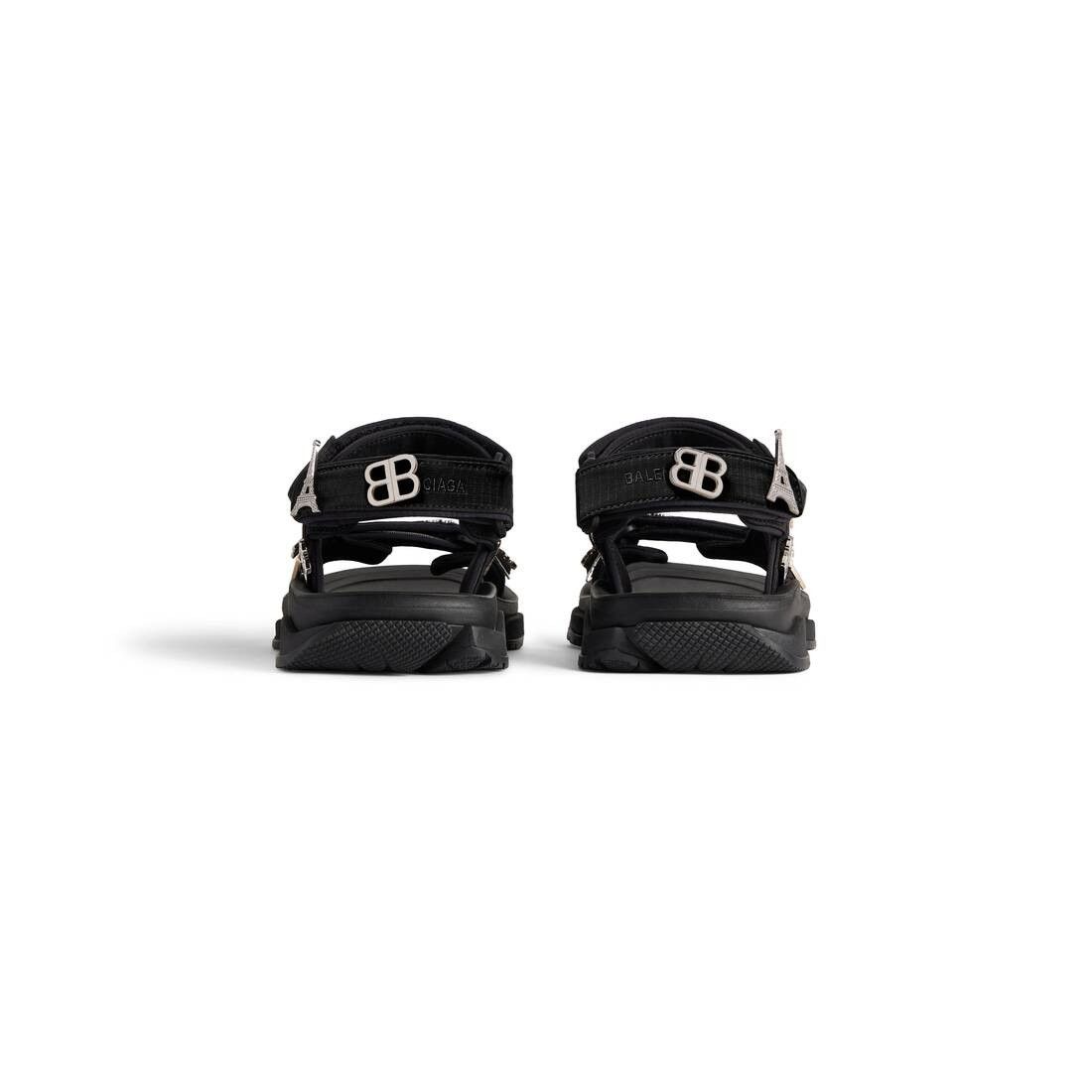 Balenciaga o1srvl11e0625 Tourist Sandals With Pins in Black Size US 7 / EU 40 - 5 Thumbnail