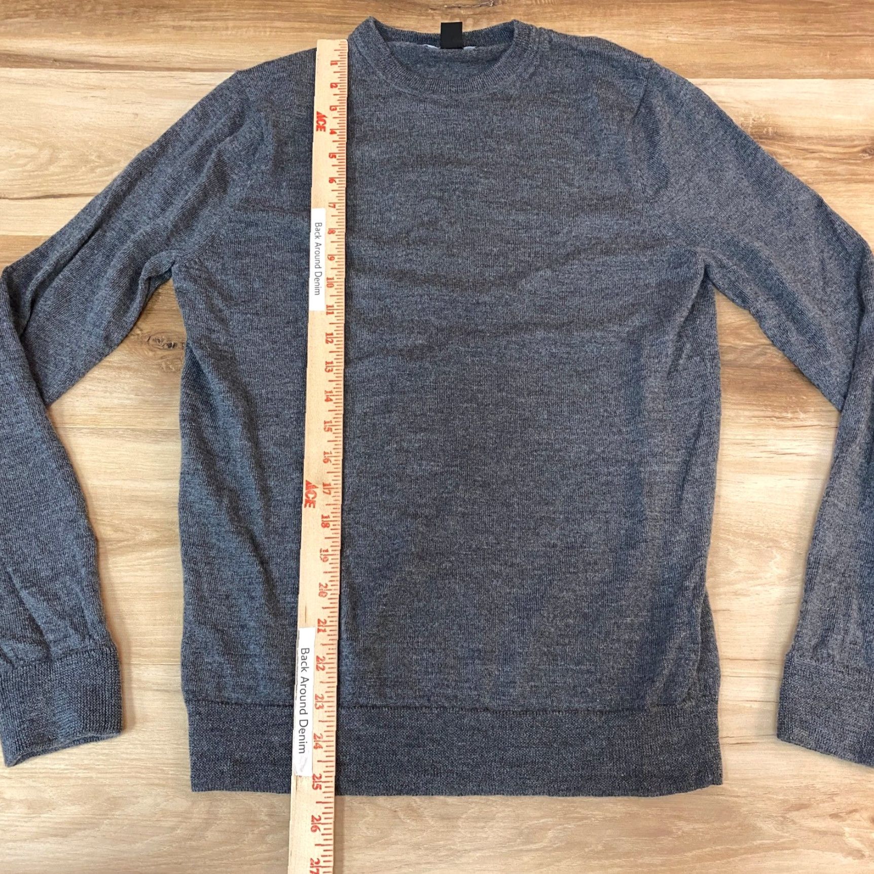 Nordstrom NORDSTROM Sweater Mens Small Gray Merino Wool Washable Crew Neck Size US S / EU 44-46 / 1 - 4 Thumbnail
