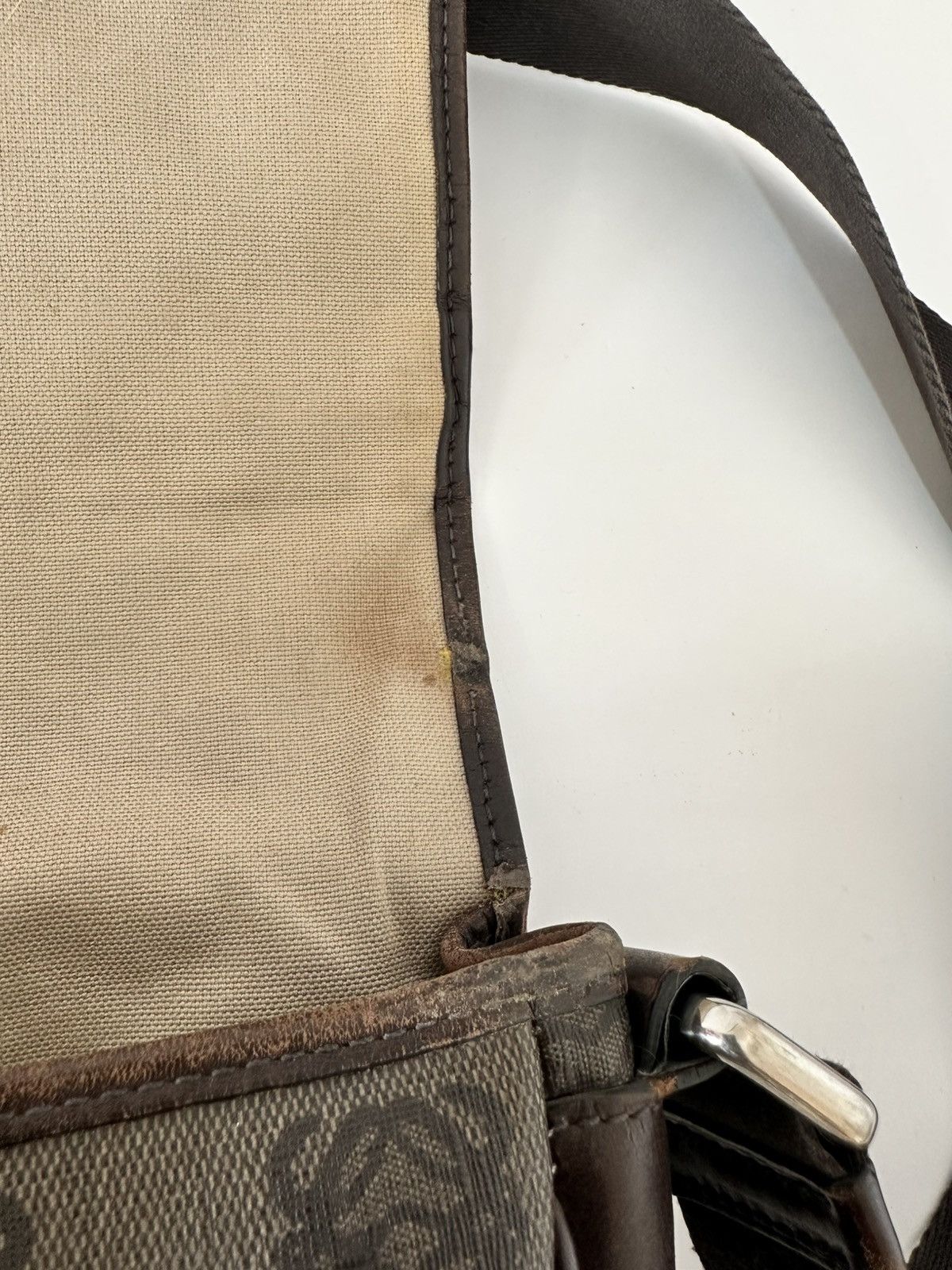 Loewe Loewe Pre-Owned Anagram Coated Canvas Flap crossbody Size ONE SIZE - 7 Thumbnail