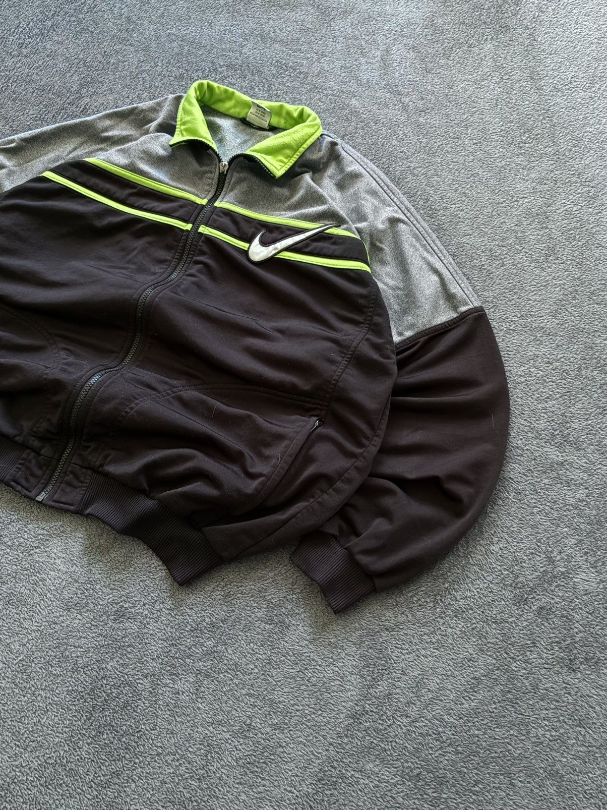 Nike 90s Nike Vintage Track Zip Jacket Double Logo Rare Y2K Size US L / EU 52-54 / 3 - 4 Thumbnail