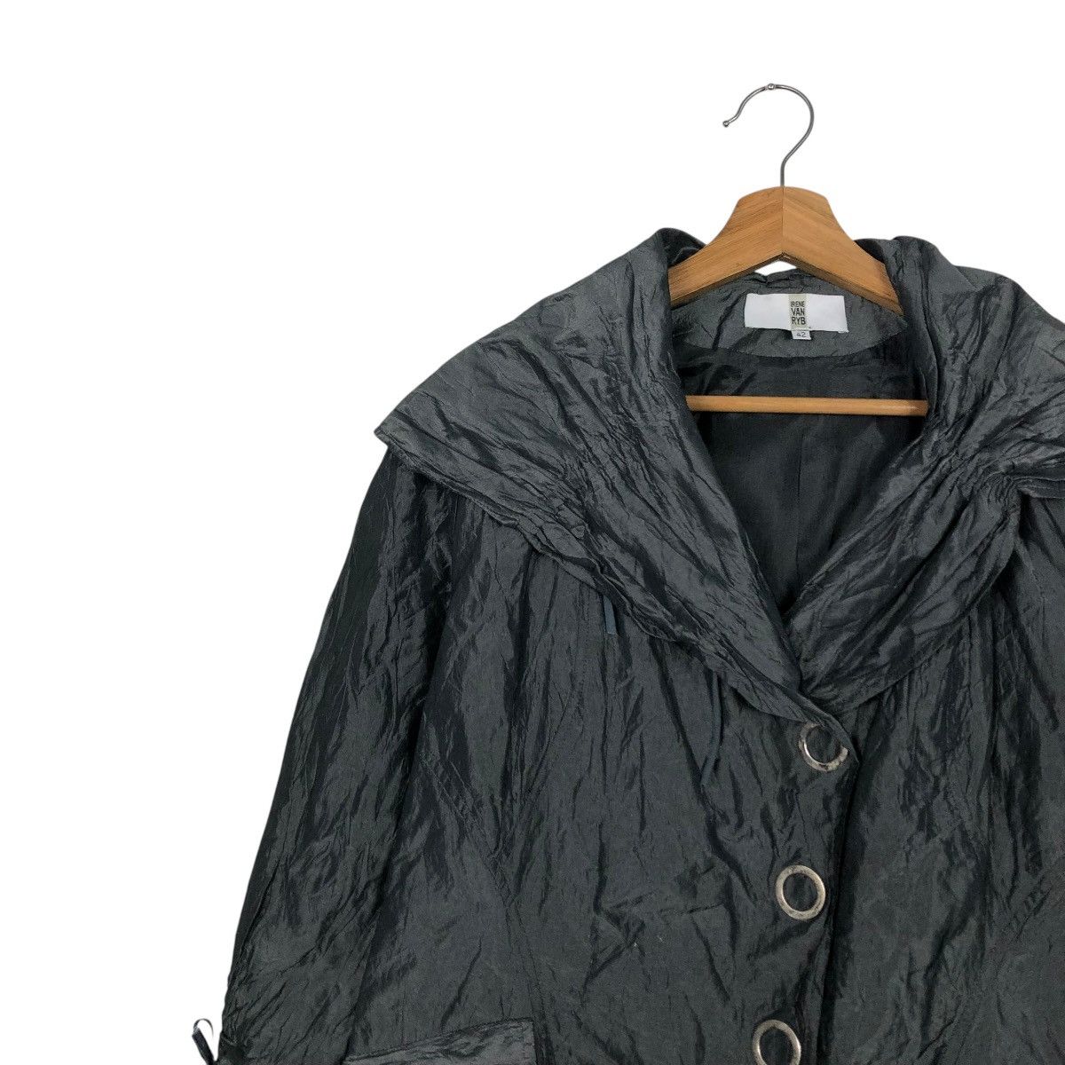 Vintage LIGHT BUTTON JACKET DOUBLE COLLAR IRENE VAN RYB ISSEYMIYAKE Size US M / EU 48-50 / 2 - 9 Thumbnail