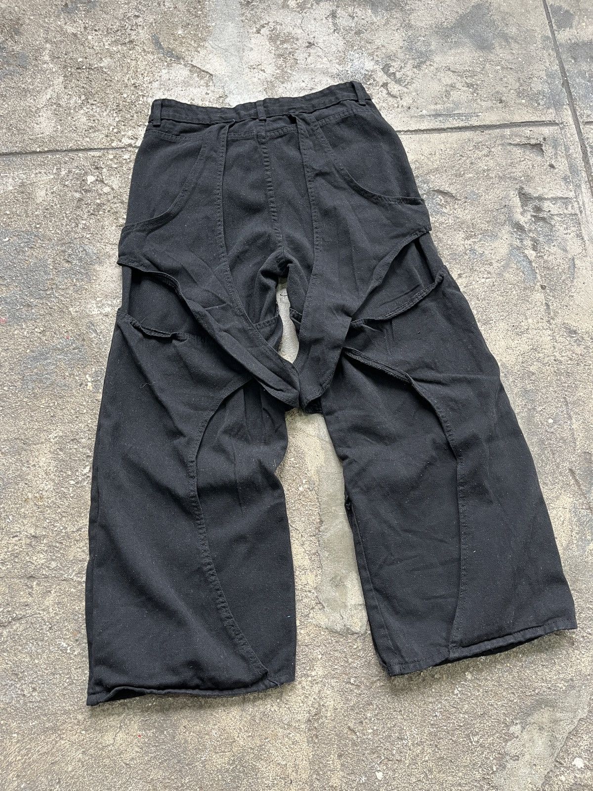 Other Futuristic Black Wide Leg Jeans (unisex) Size US 29 - 8 Thumbnail