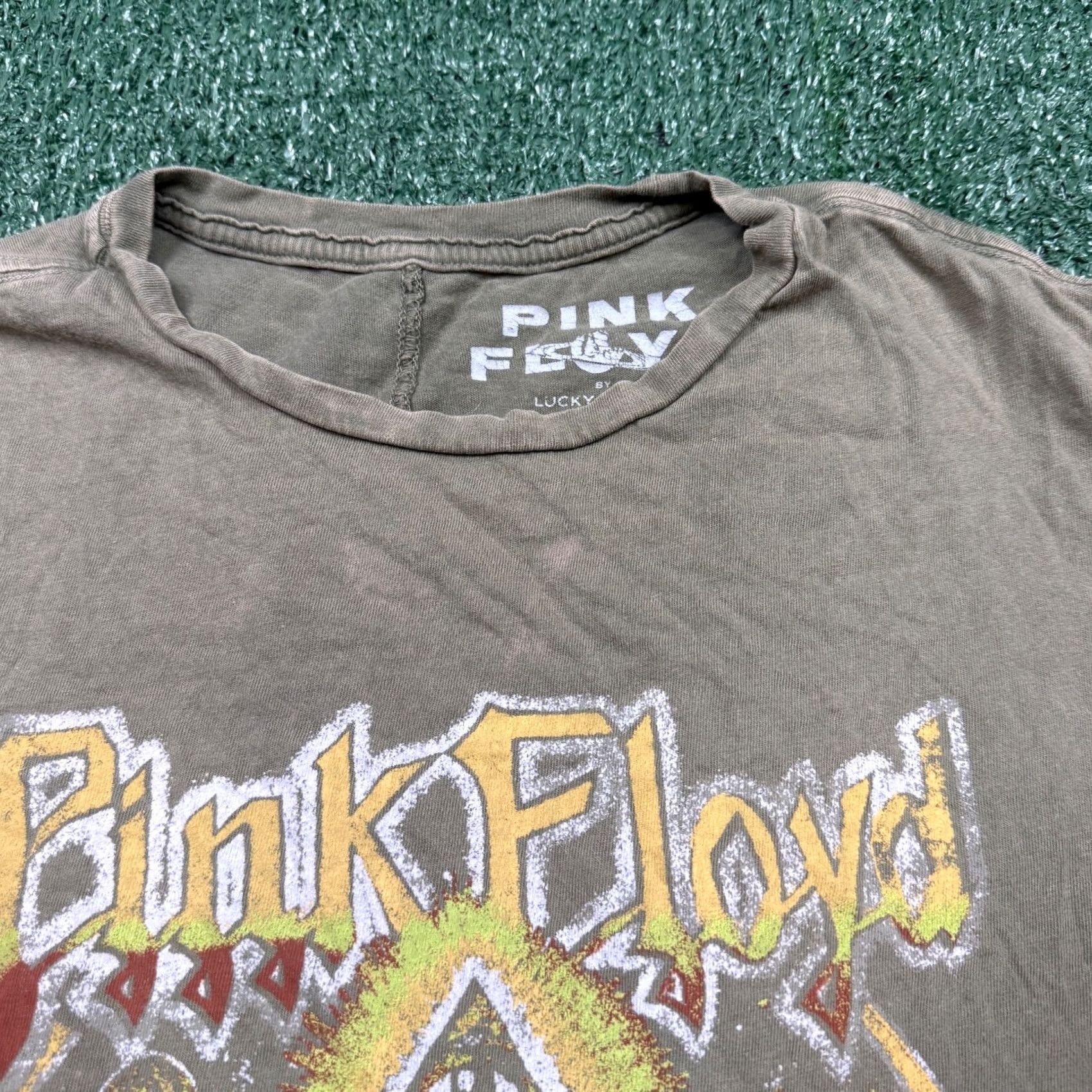 Lucky Brand Lucky Brand Pink Floyd T-Shirt Women's S Green Olive Short Sleeve Crew Neck Casual Music Rock Size 28" / US 6 / IT 42 - 4 Thumbnail
