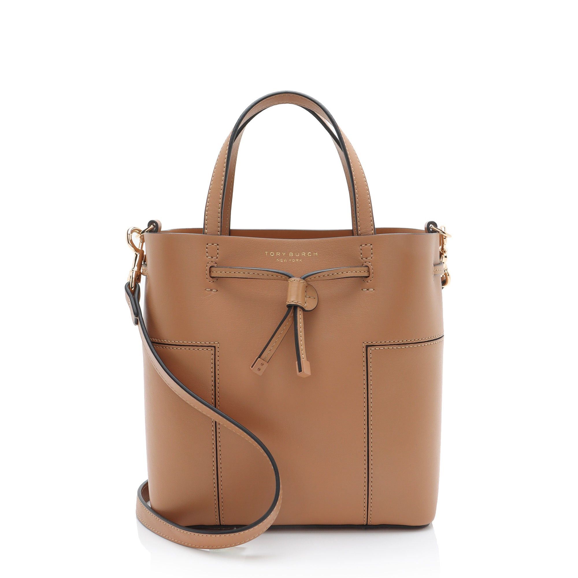 Tory Burch Tory Burch Leather Block T Small Bucket Bag Size ONE SIZE - 1 Thumbnail