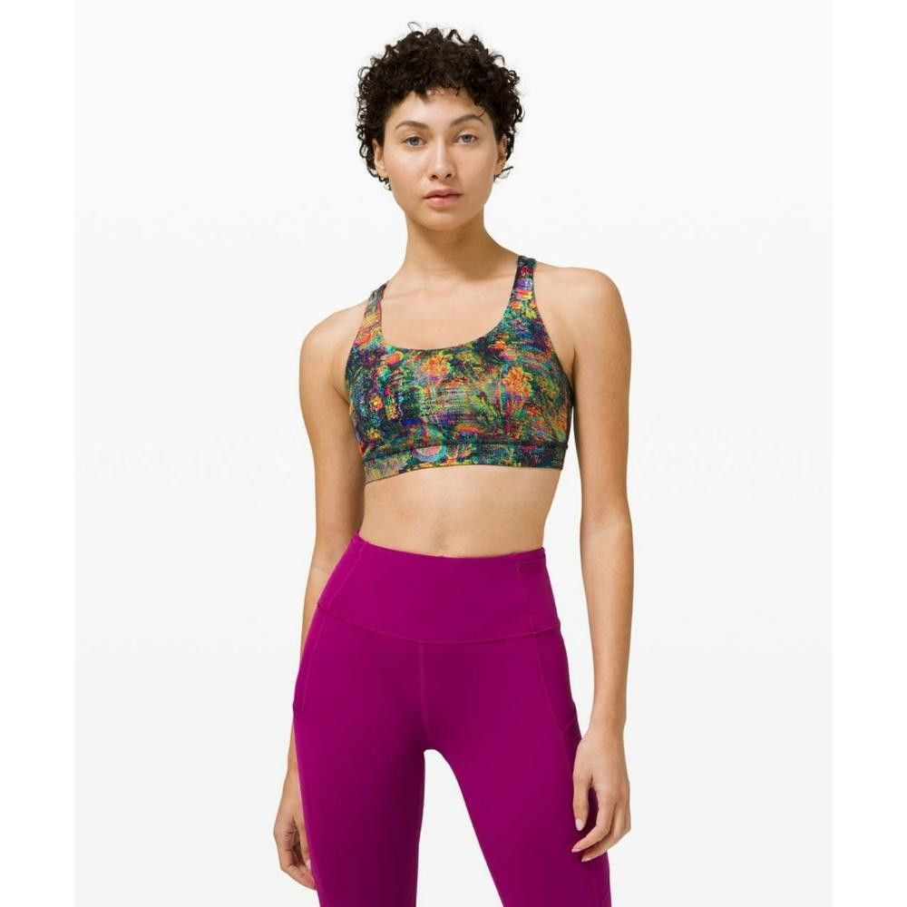 Lululemon Lululemon | Glitch Tapestry StarLight | Energy Sport Bra Size ONE SIZE - 5 Thumbnail
