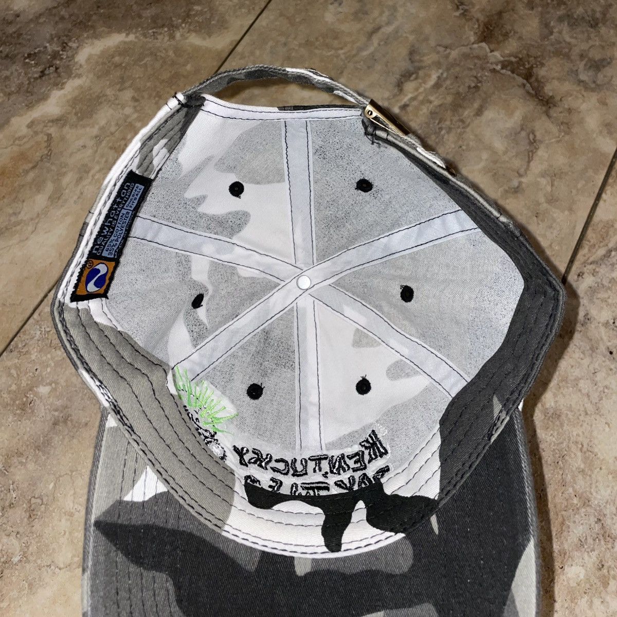 Kentucky Boy Tyler Kentucky Boy Tyler After Party Grey Camo Hat OS Strapback Size ONE SIZE - 4 Thumbnail