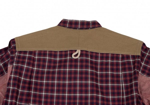Junya Watanabe Shirt Paneled Check Switch Long Sleeve Red Size US XS / EU 42 / 0 - 10 Thumbnail